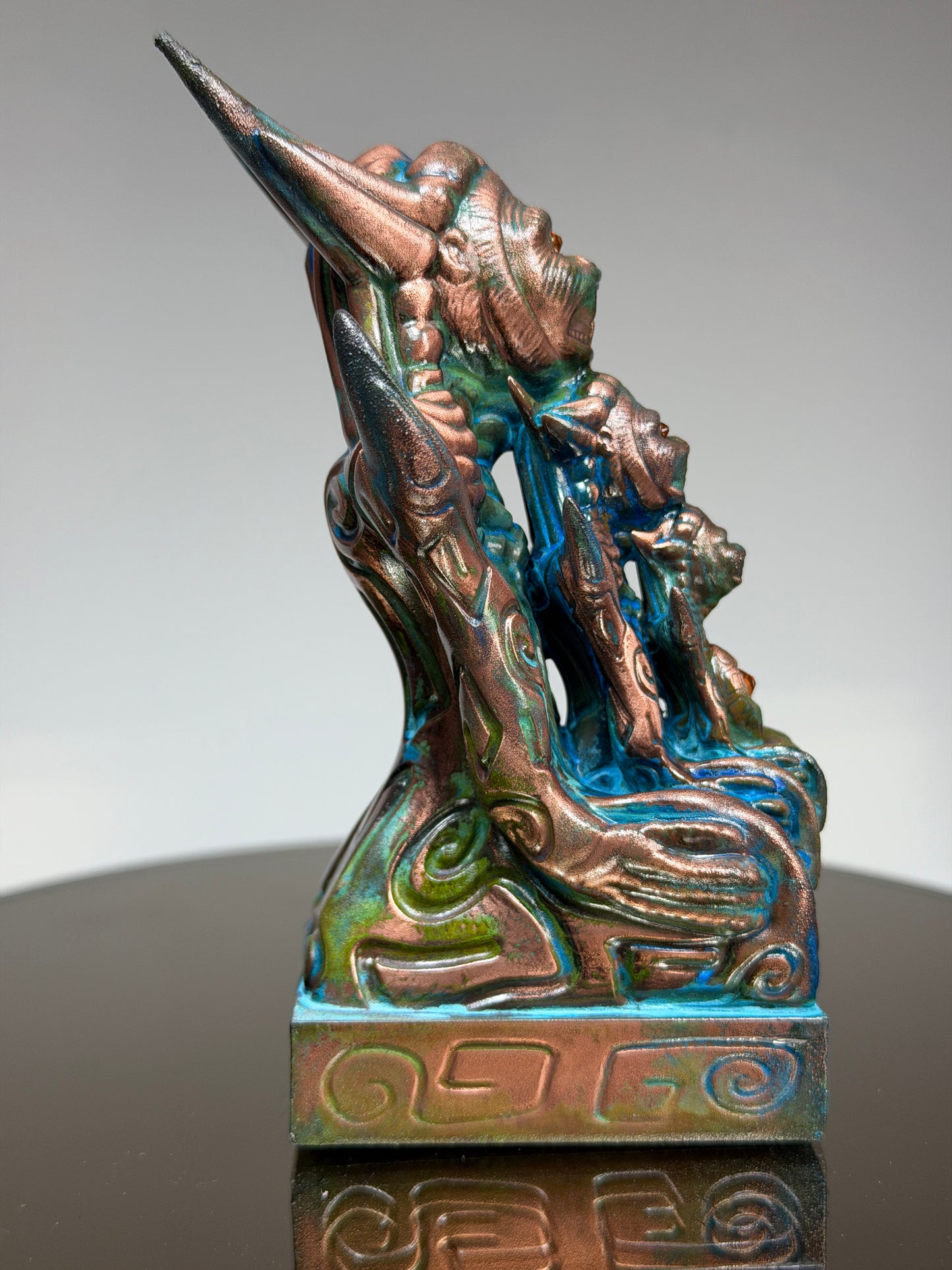Egyptian Cosmonaut Apes: Copper Plated Stack