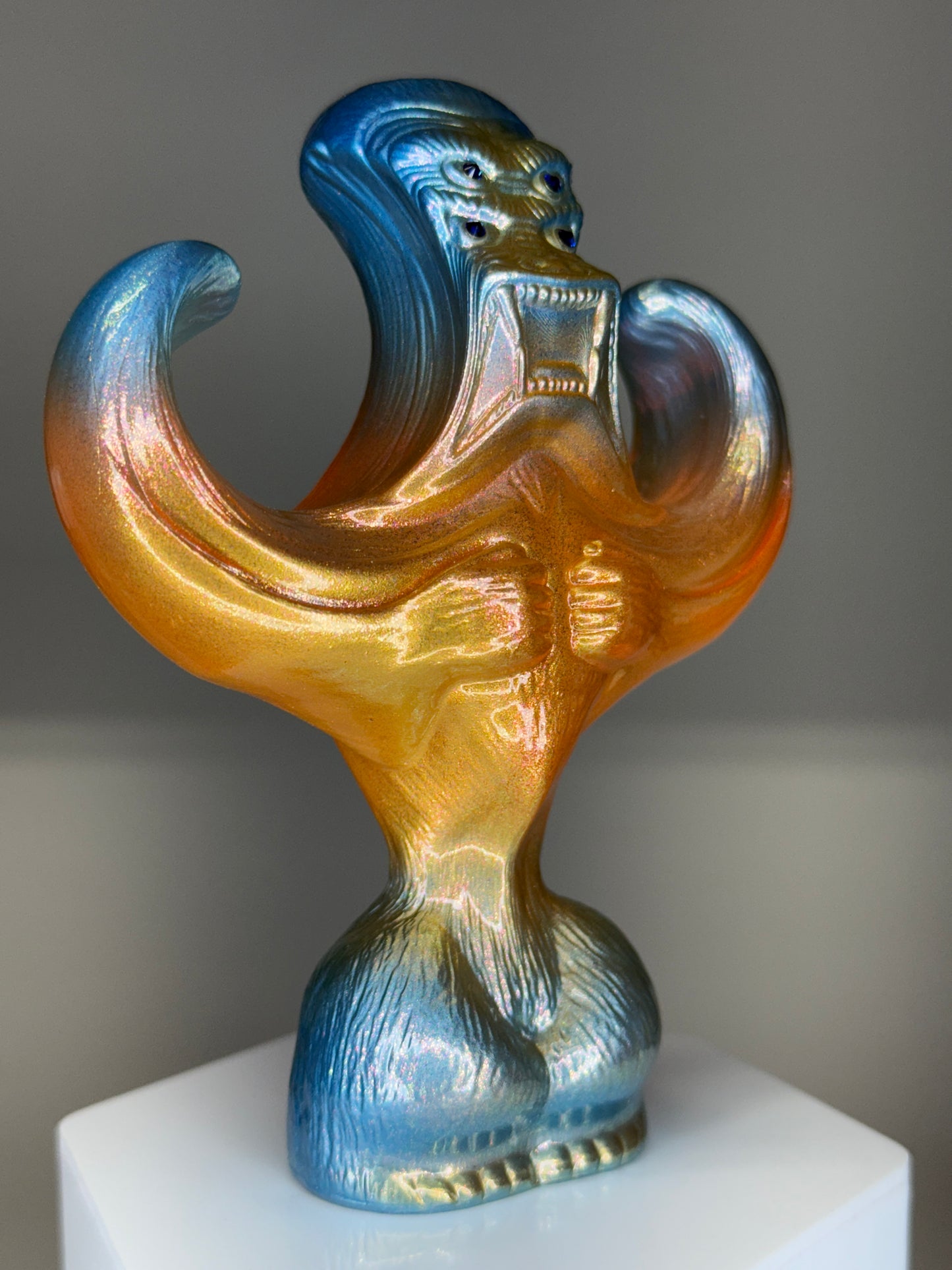 Breaking Wave Ape: Translucent Orange/Pearlescent Blue/Gold