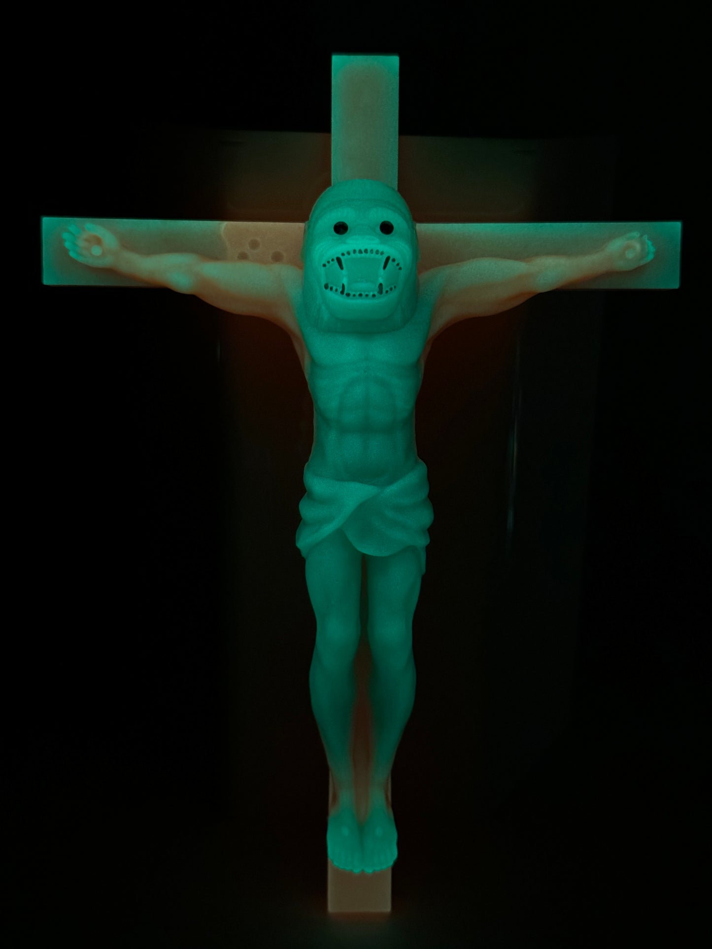 Christ on the Cross but he is an Ape, Magical Toy: Everlasting Peace