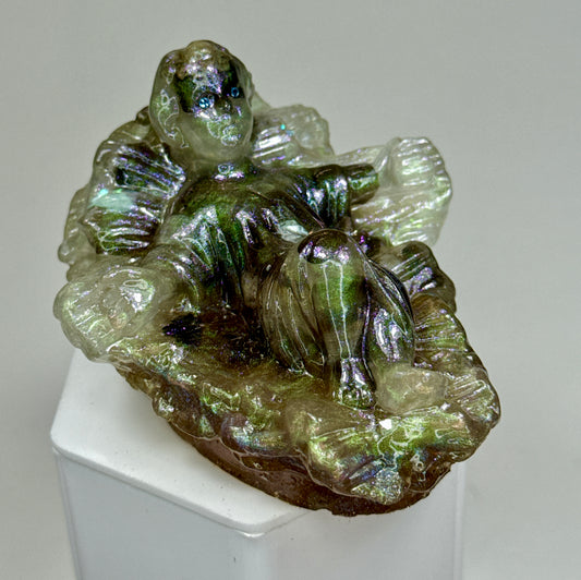 Big Hand Baby Jesus: Pearlescent Child for Jenn