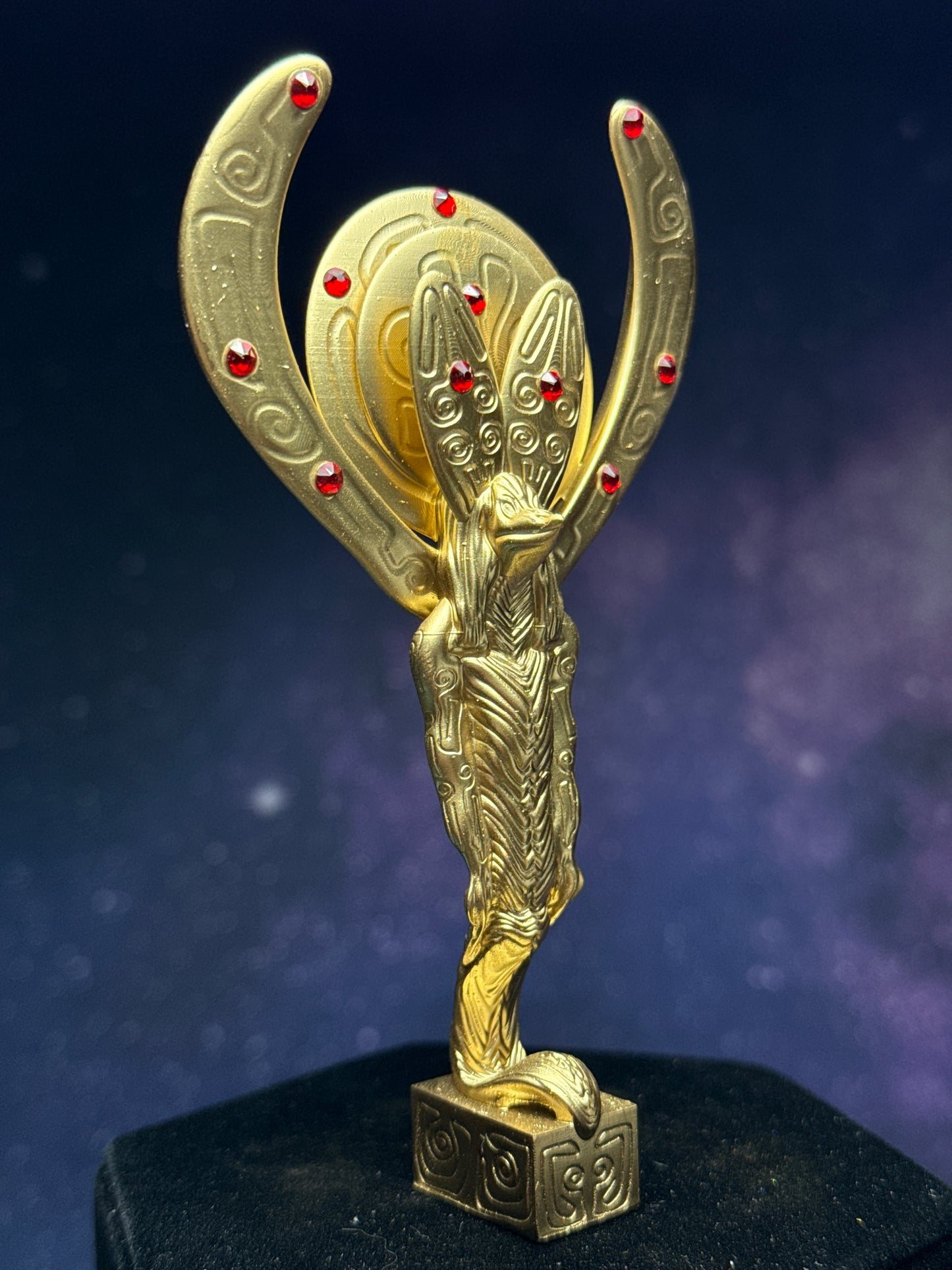 Ibis Serpent Mummy: Chrome Gold Red