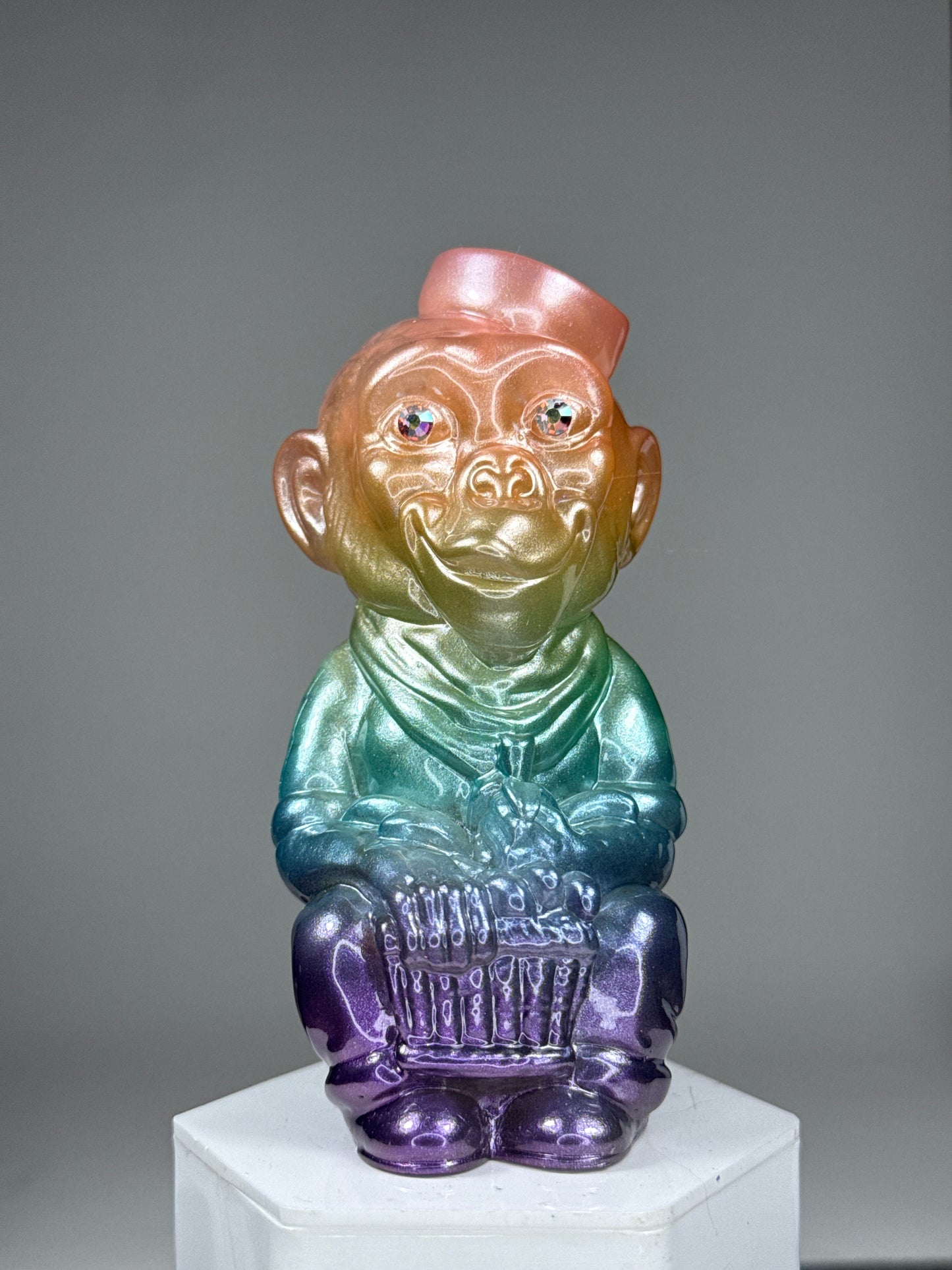 Monkey with Bananas: Light Rainbow Sparkle