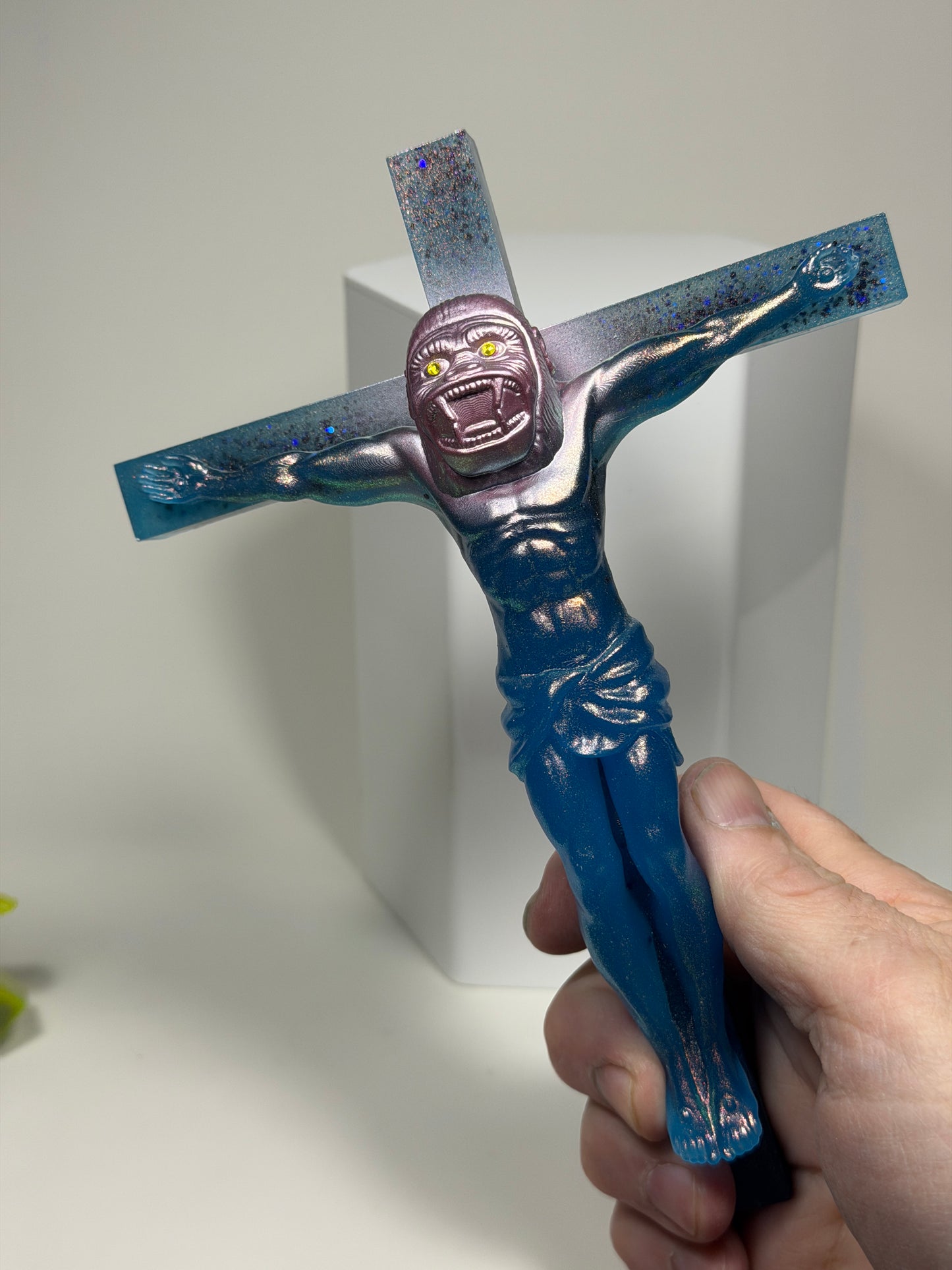 Christ on the Cross but he is an Ape (Big Choice)