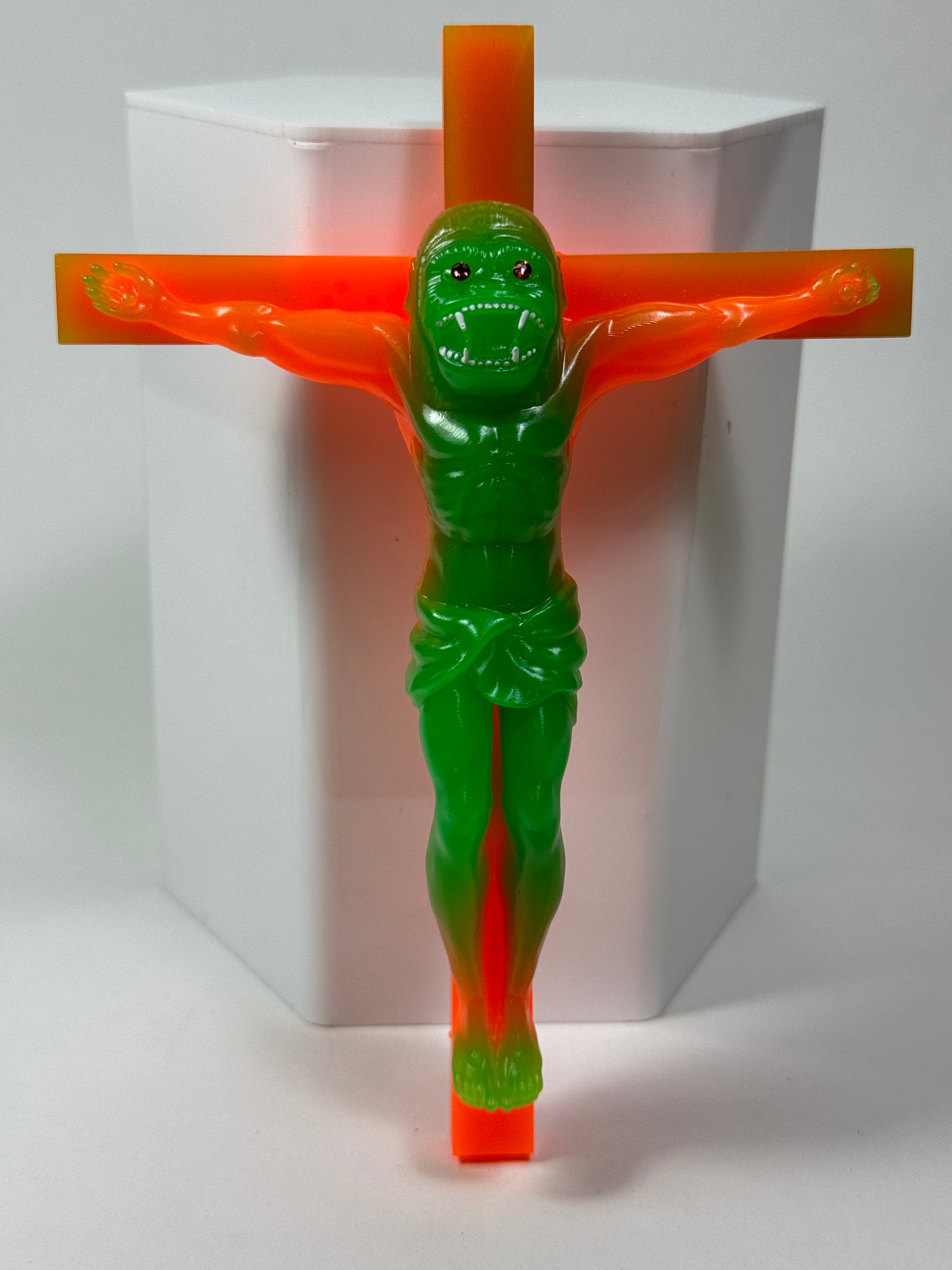 Christ on the Cross but he is an Ape, Magical Toy: Everlasting Peace