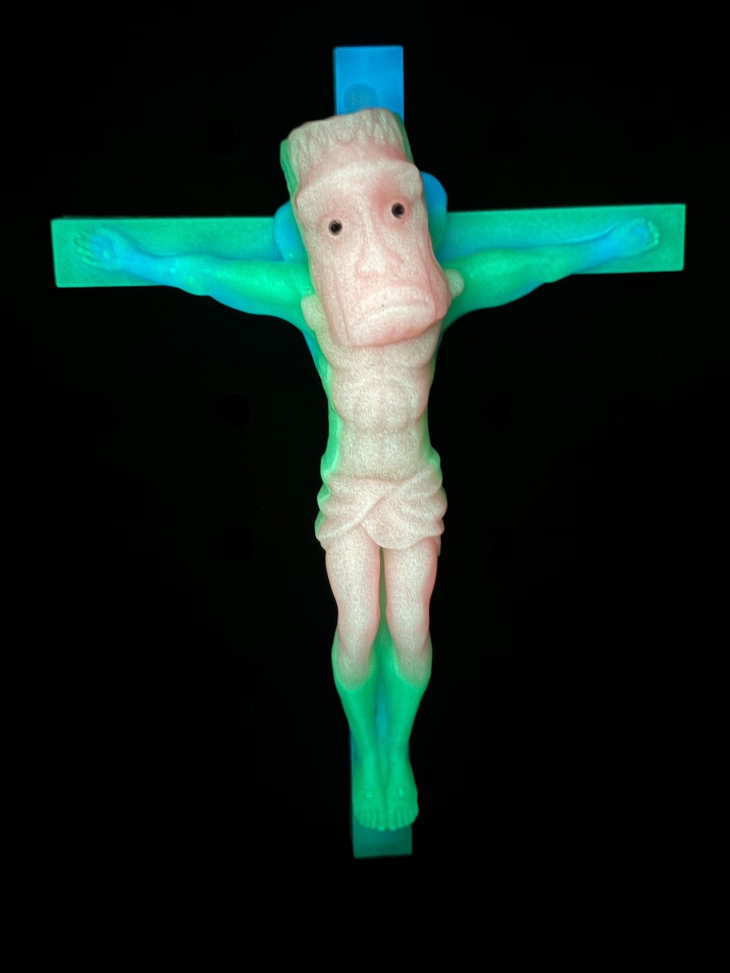 Christ on the Cross but he is a Frankenstein Monster: Choice