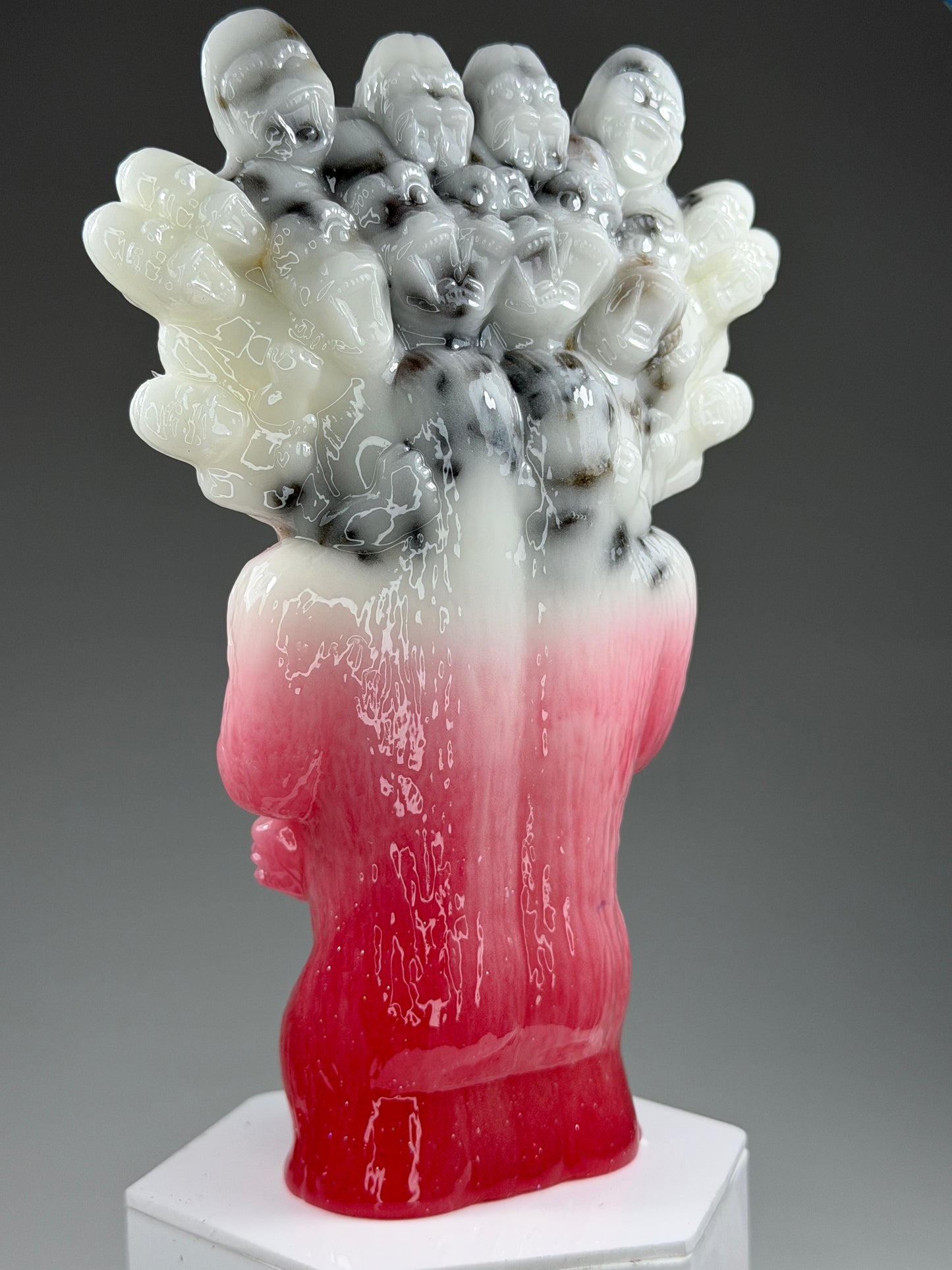 Mega God Ape Lord Freak: White/Red Fade Glow