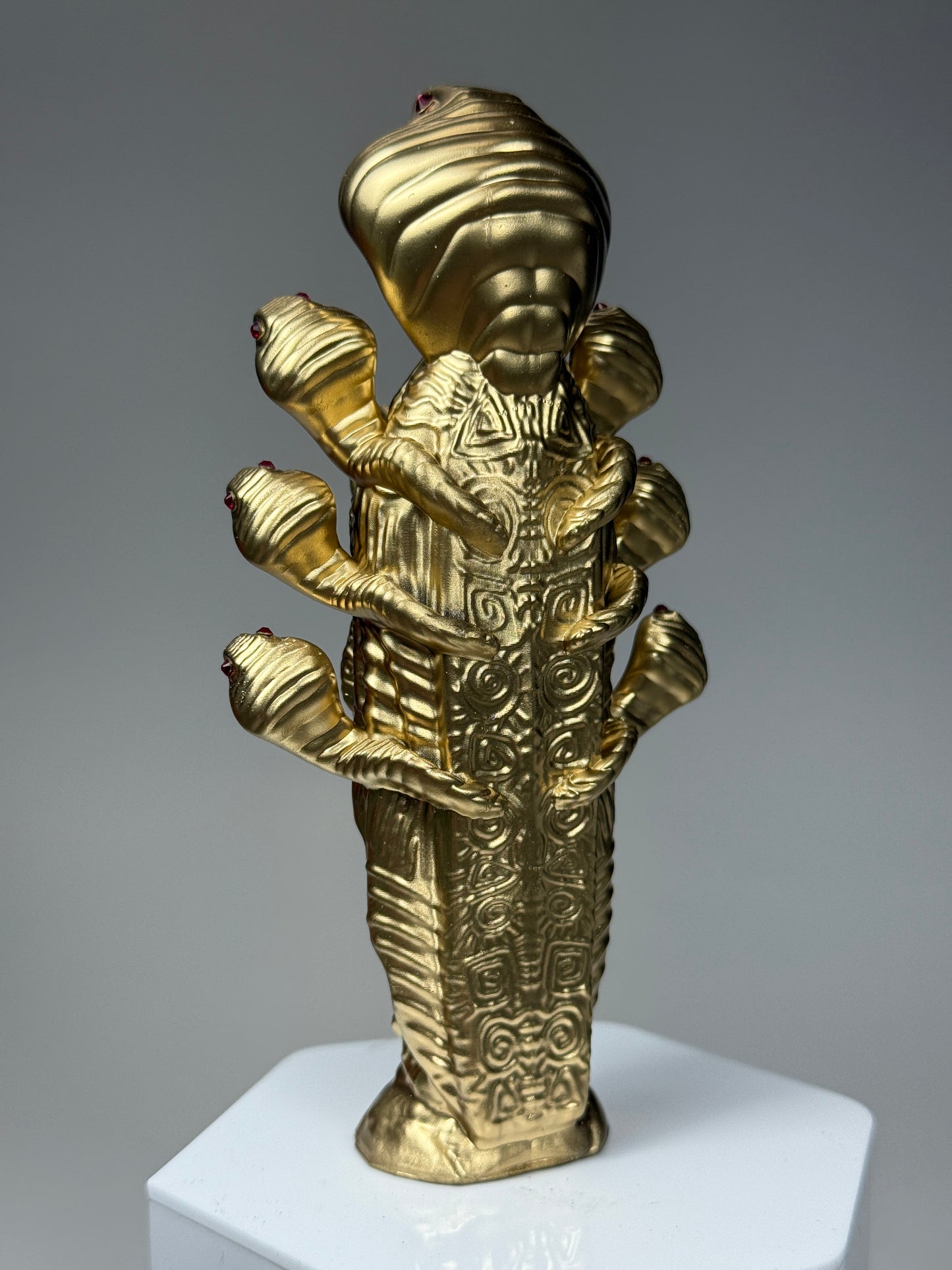 Cobra Cult Worshiper: Gold Chrome with Red