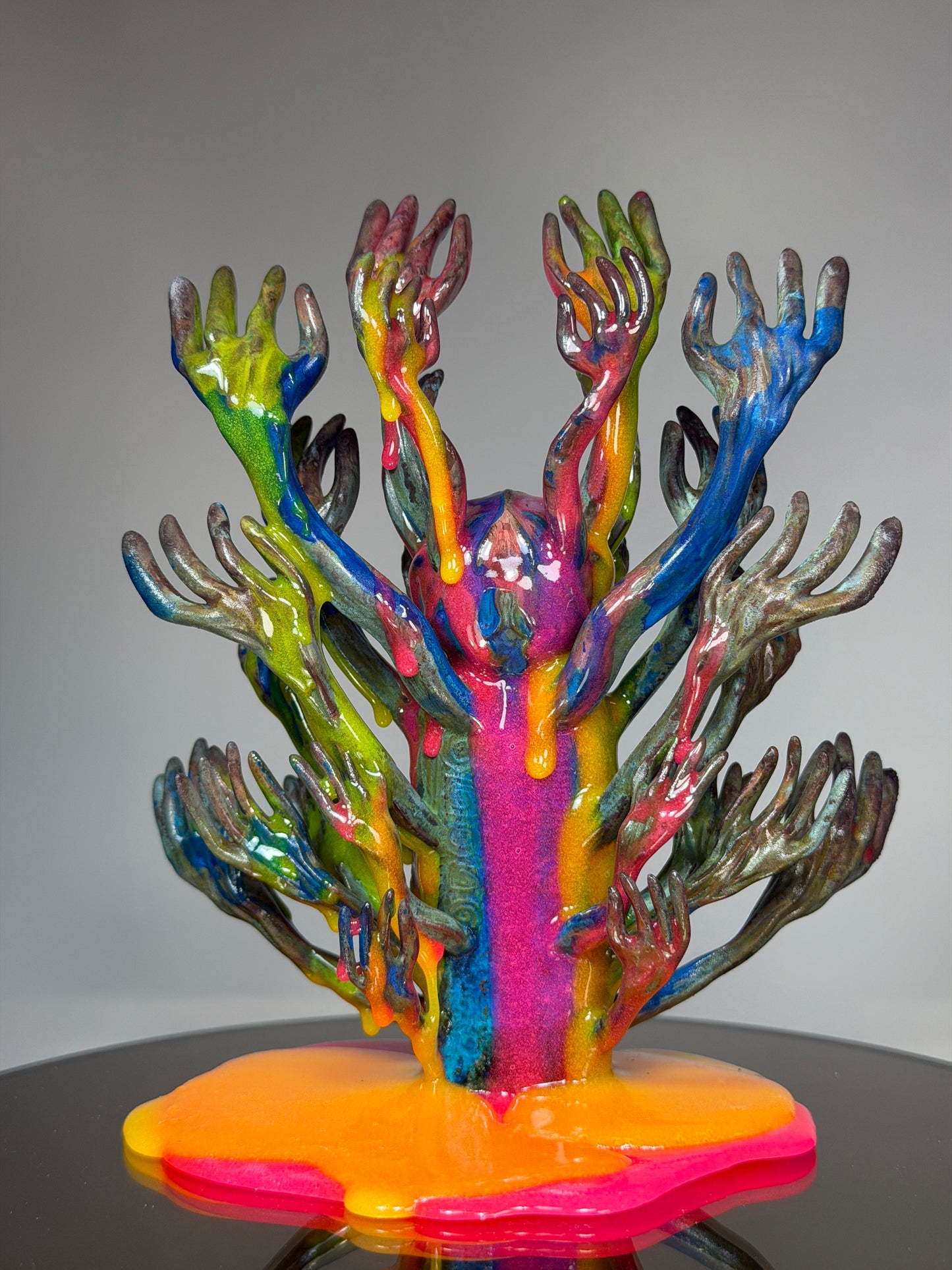 The Hands of God: Copper Plated Color Dump Glow Universe Sane