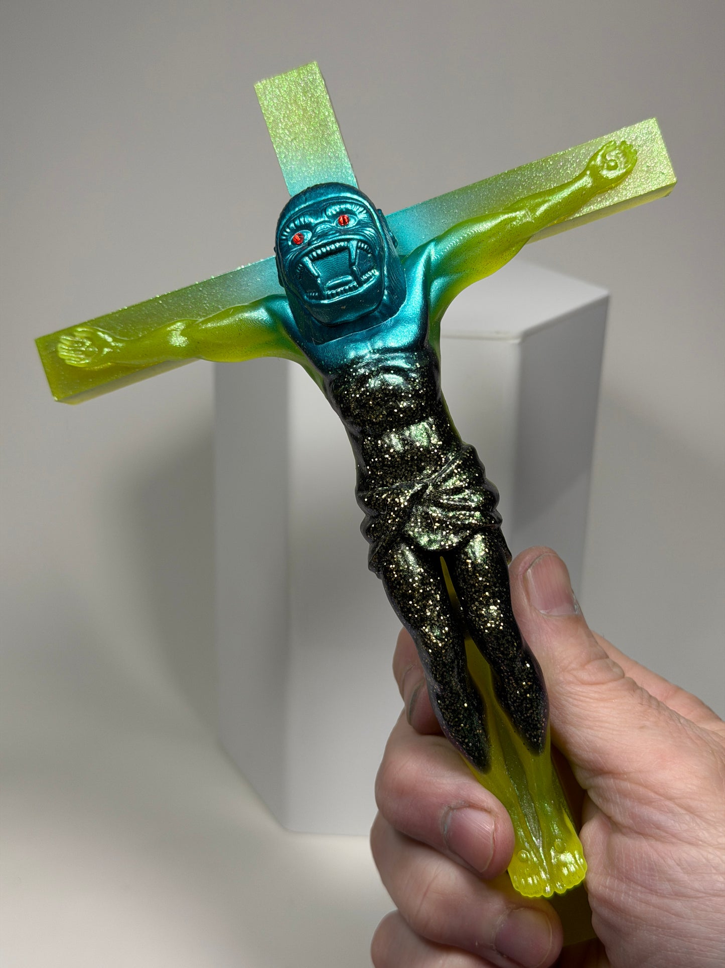Christ on the Cross but he is an Ape (Big Choice)