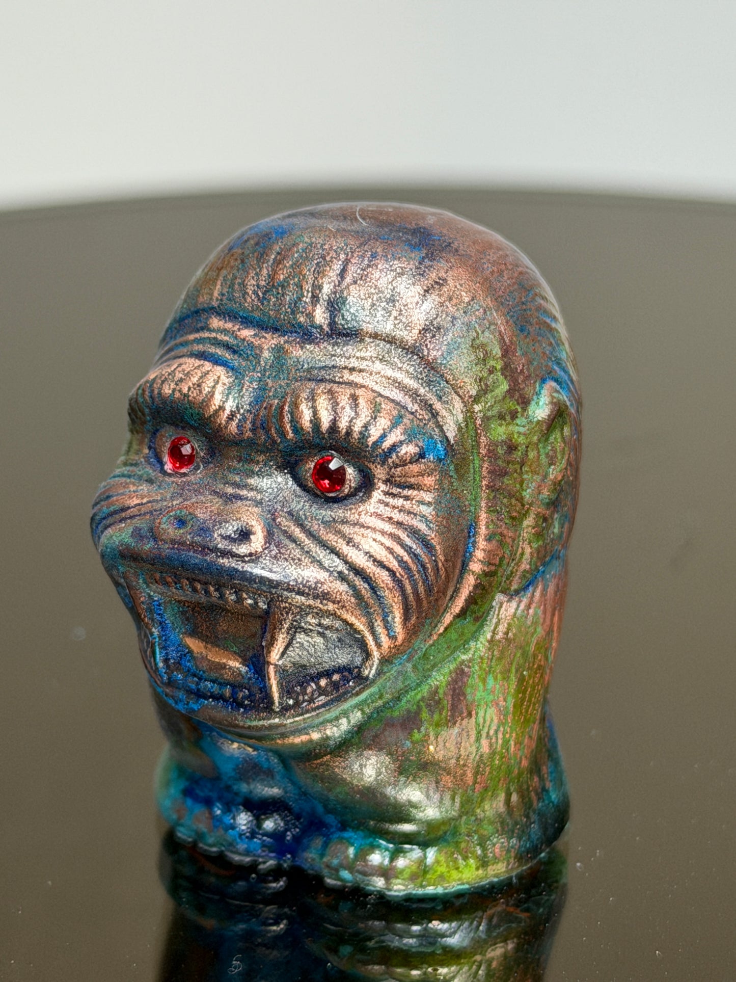 Stumpy Ape: Copper Plated Mini Stump Red Eyes