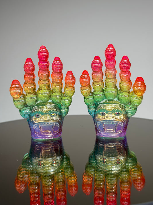 Ape Head Claws: Transparent Rainbow (small set)
