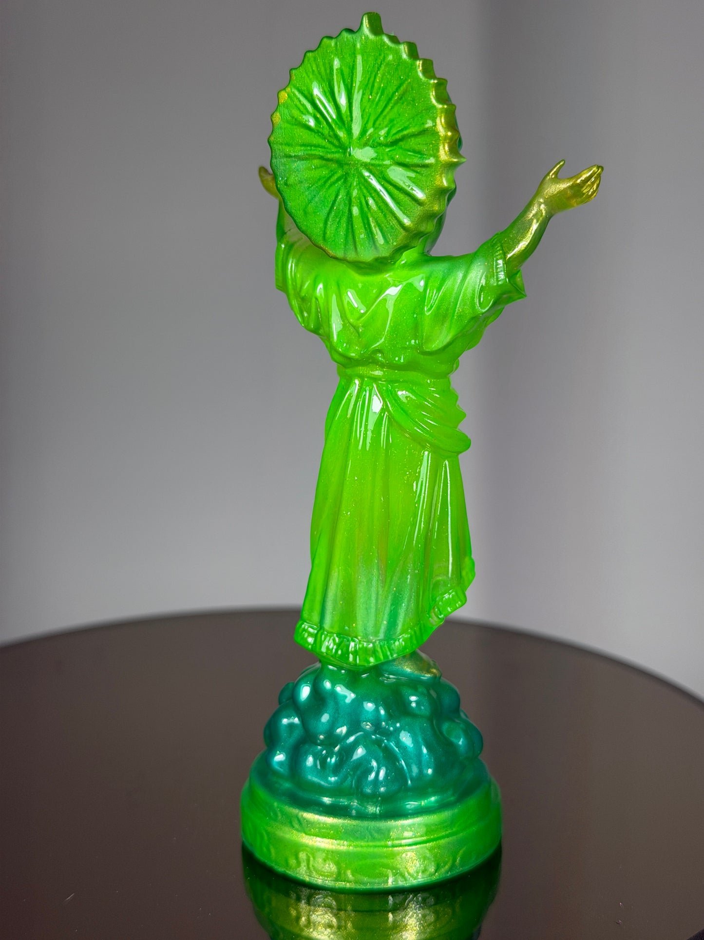 Tango Christ: Glow Eyes Green - Painted by Ashley Alvarado
