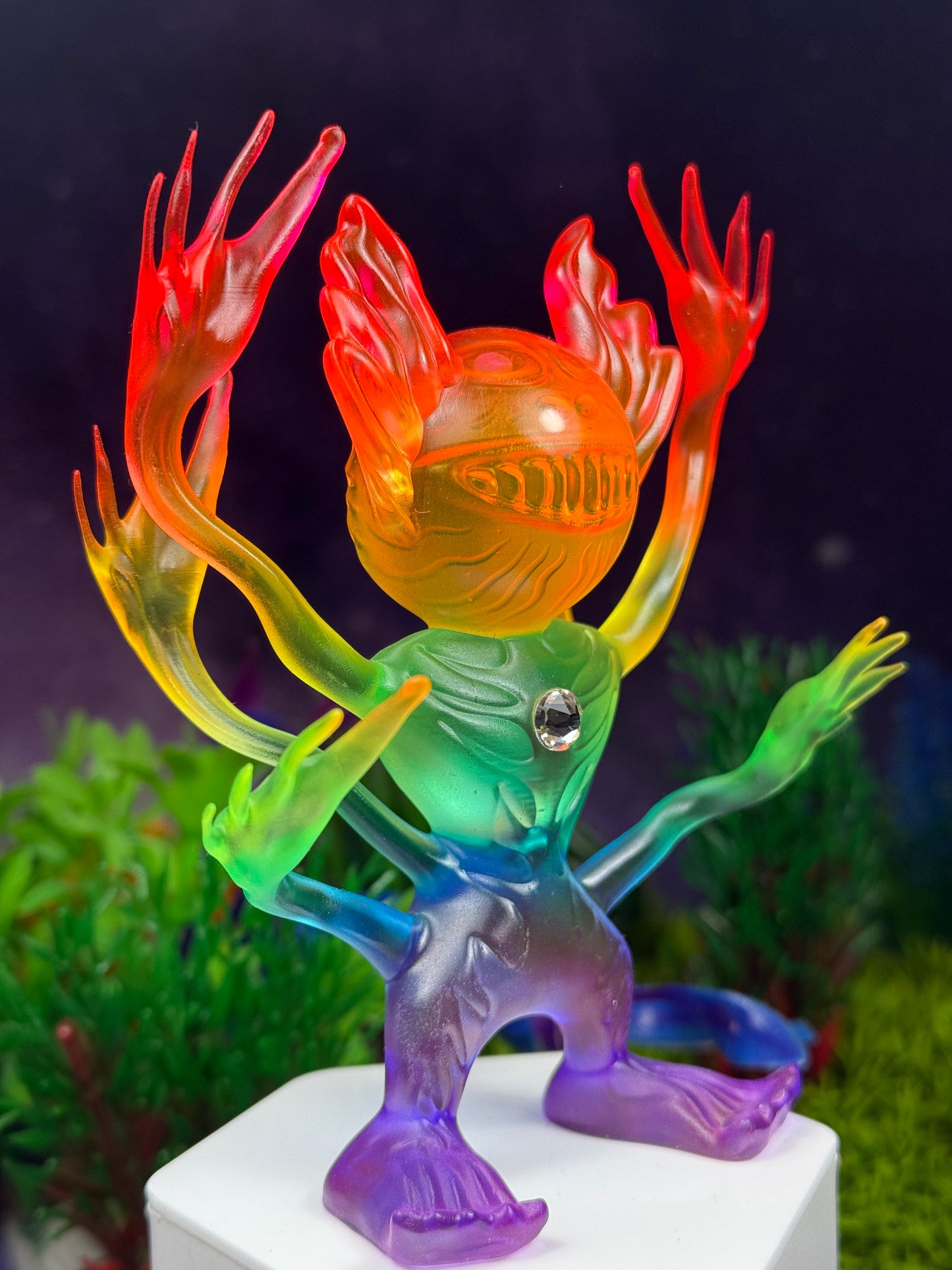 Deep space Creature: Transparent Rainbow (Positive)