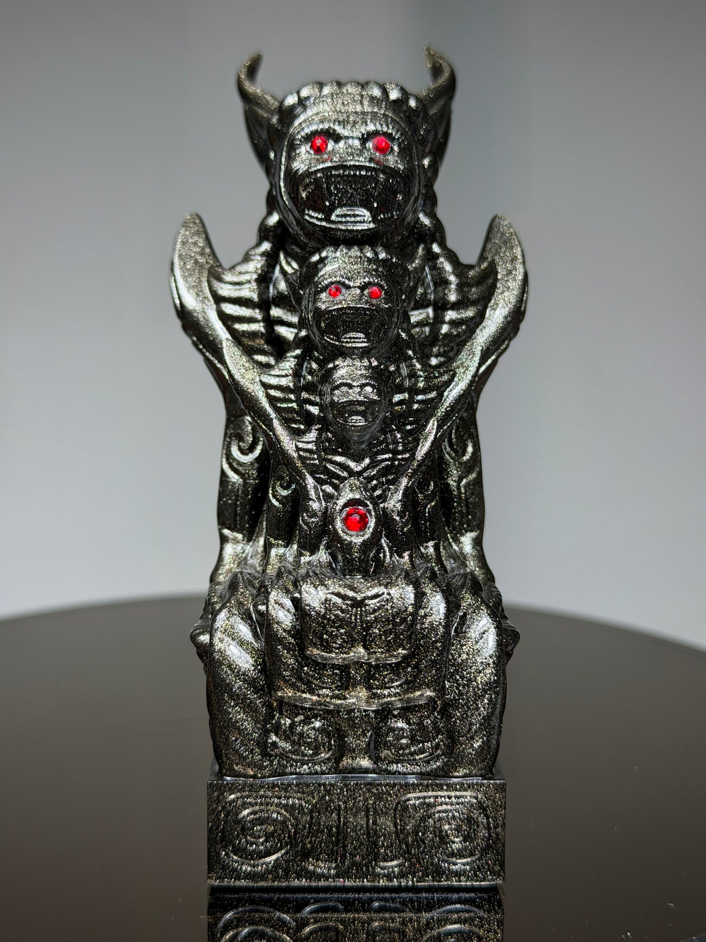 Egyptian Cosmonaut Apes: Silver Dark Metal Flaked