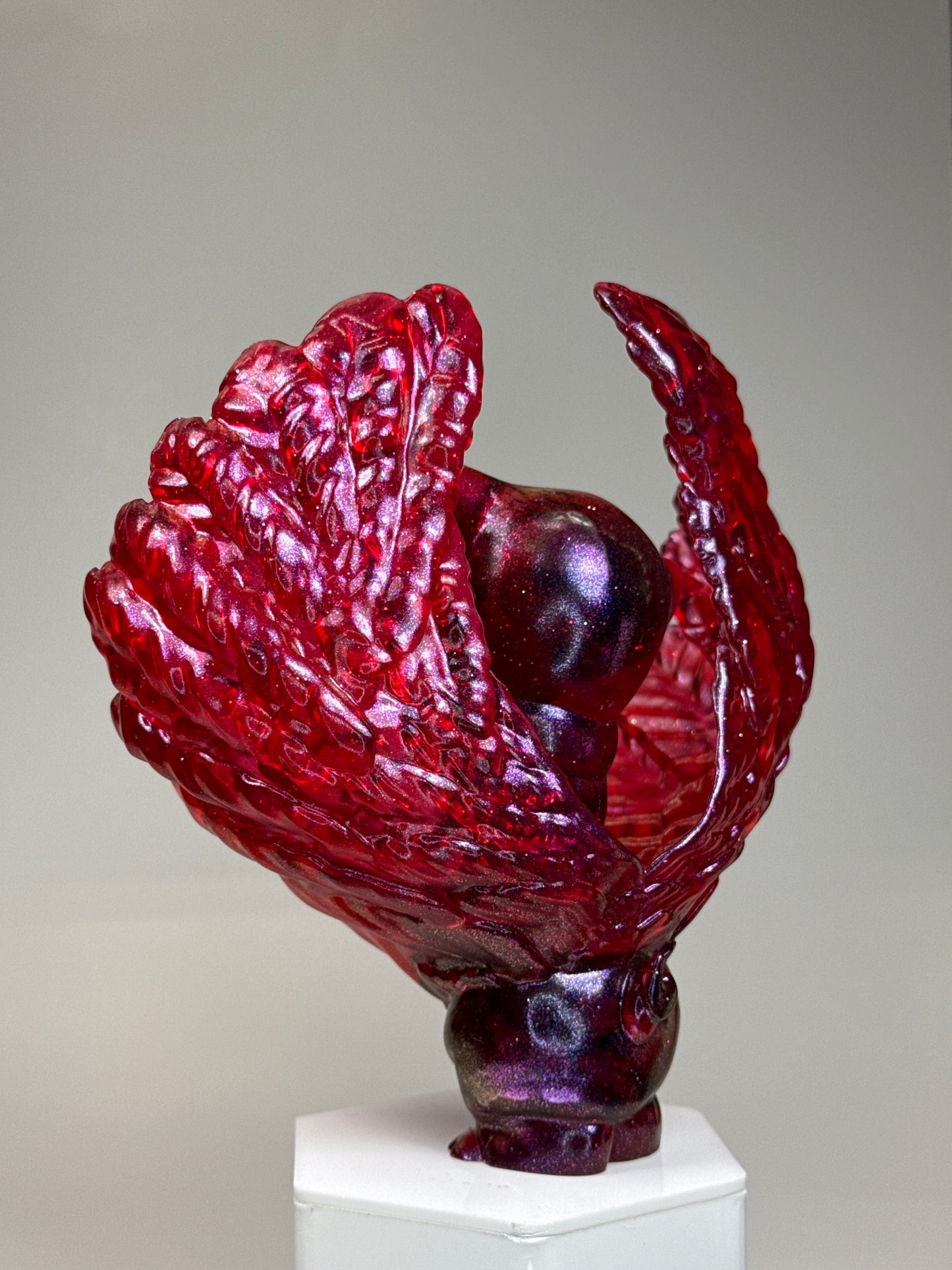 Winged Twisted Pig: Glitter Red