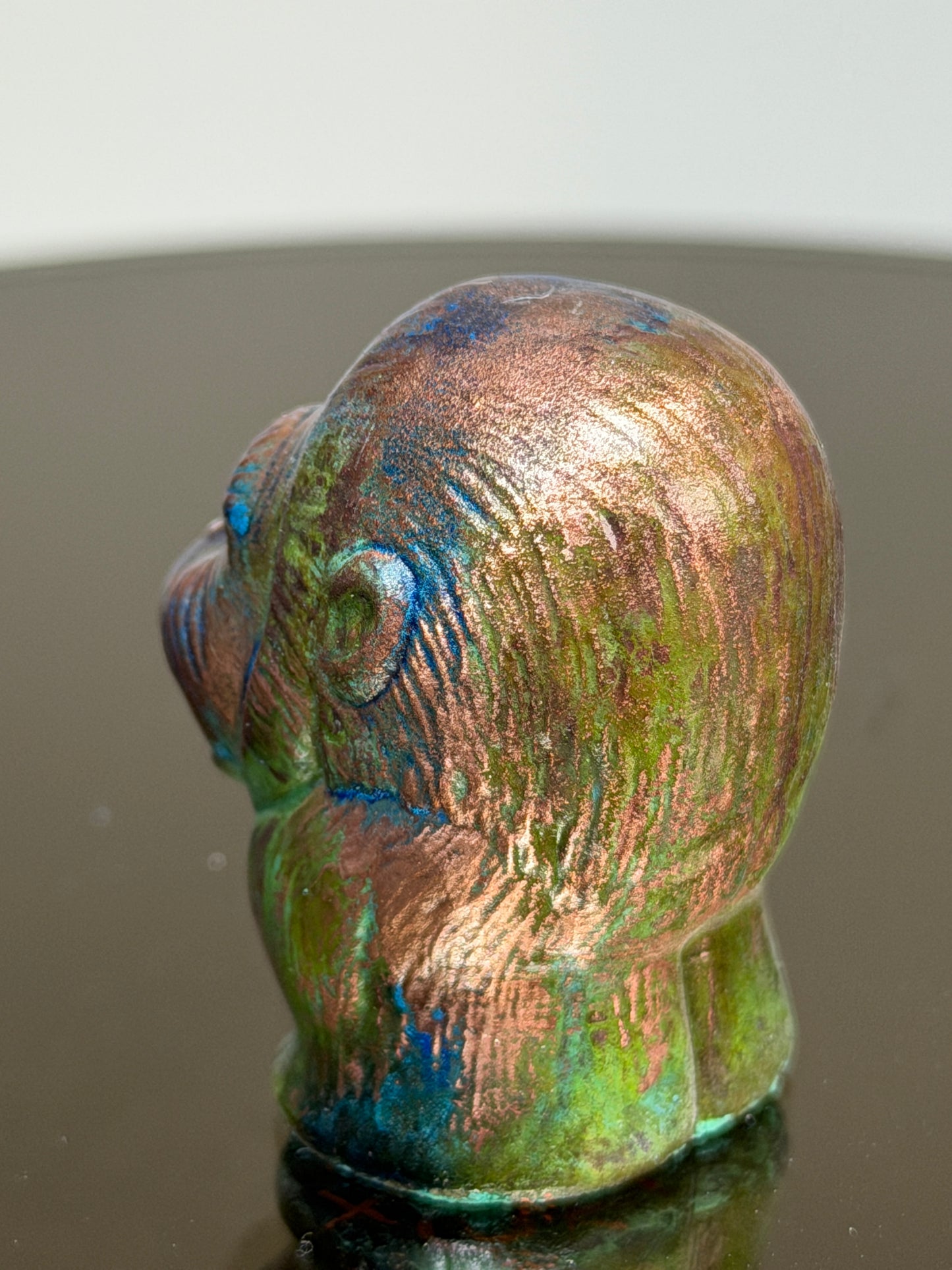 Stumpy Ape: Copper Plated Mini Stump Red Eyes