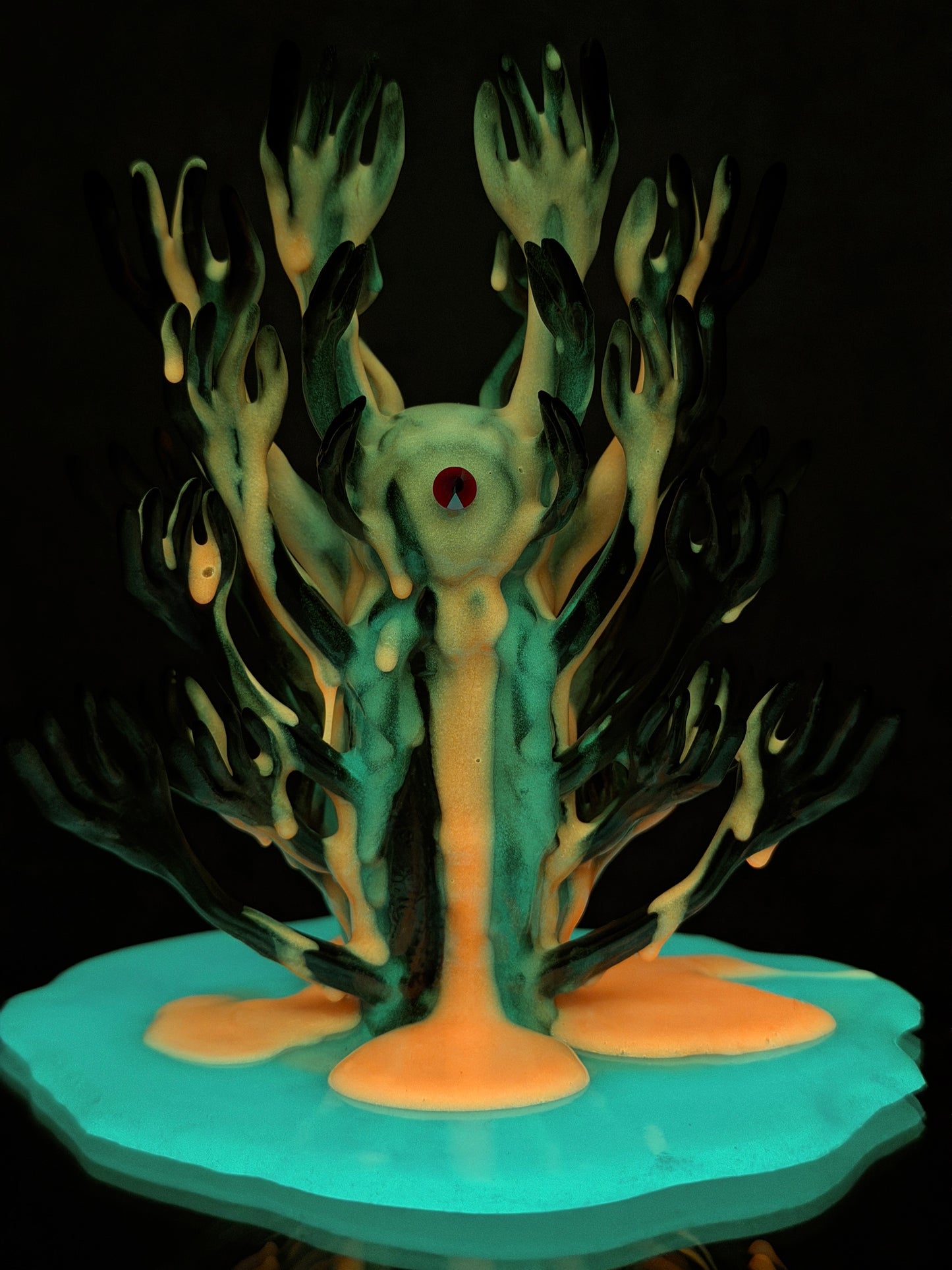 The Hands of God: Copper Plated Color Dump Glow Universe Insane