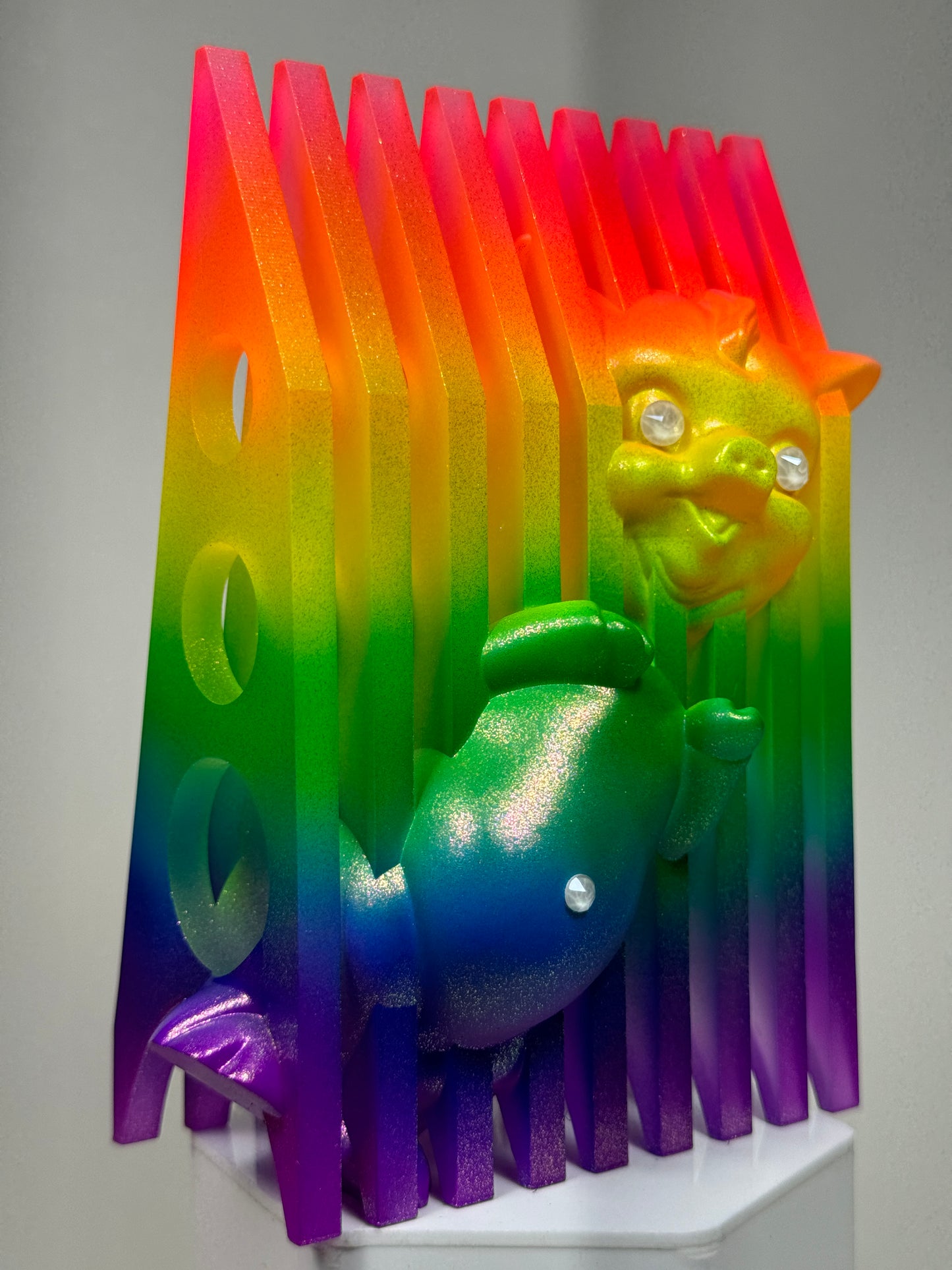 Blocked Twisty Pig: Neon Rainbow