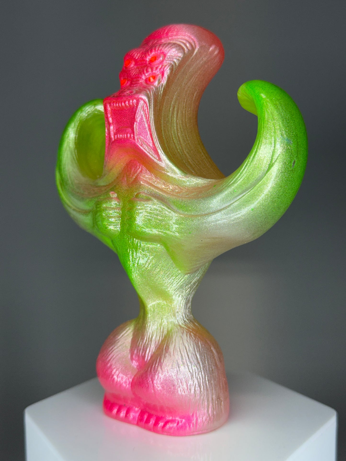 Breaking Wave Ape: Neon Chalk Style Pink/Green