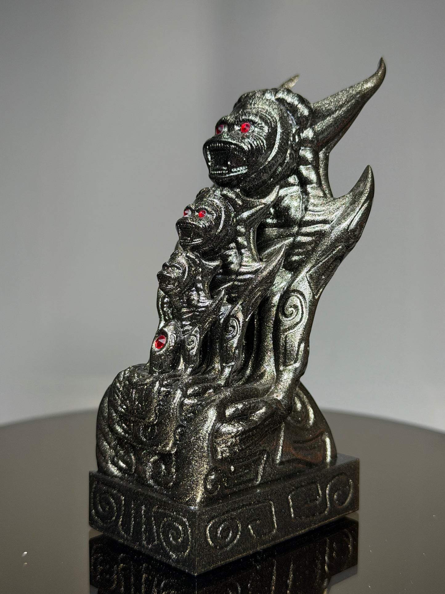 Egyptian Cosmonaut Apes: Silver Dark Metal Flaked