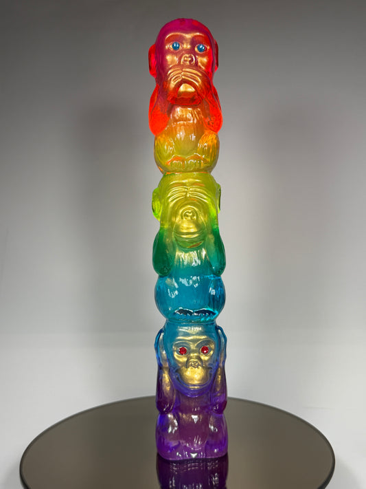 No Evil: XL Transparent Rainbow