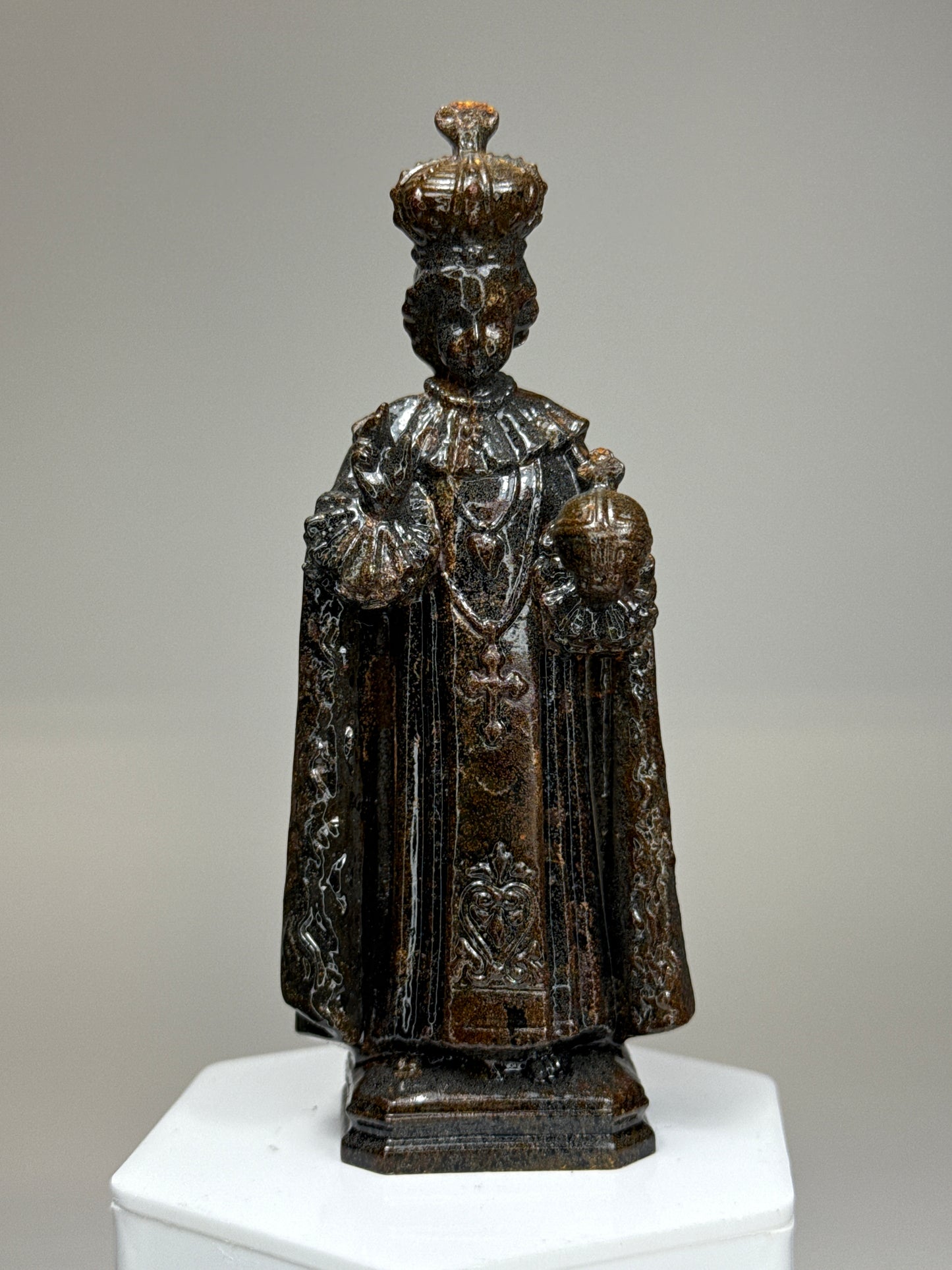 Infant Jesus Of Prague 2.0: Coldcast Iron, Rusted
