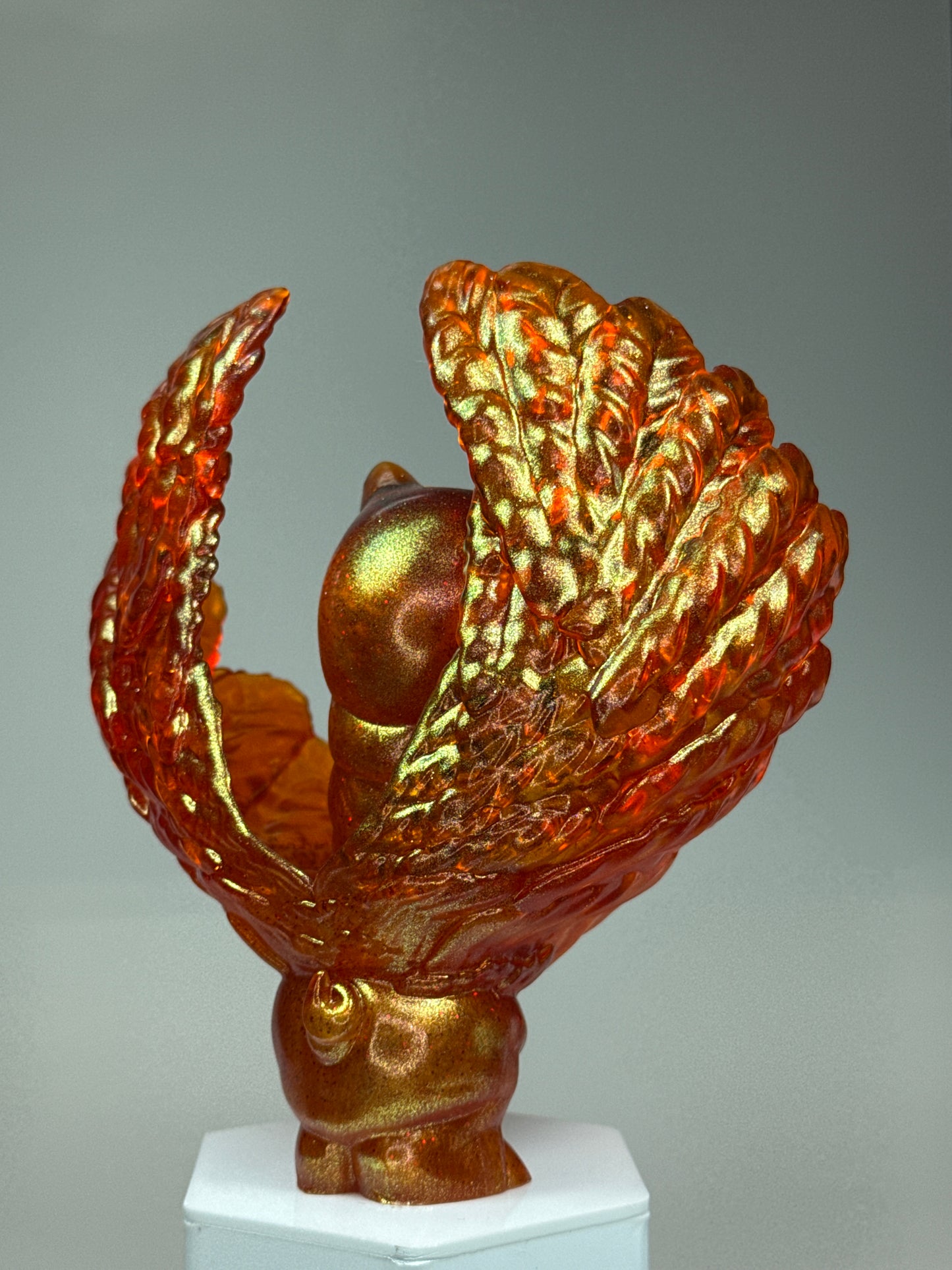 Winged Twisted Pig: Glitter Orange