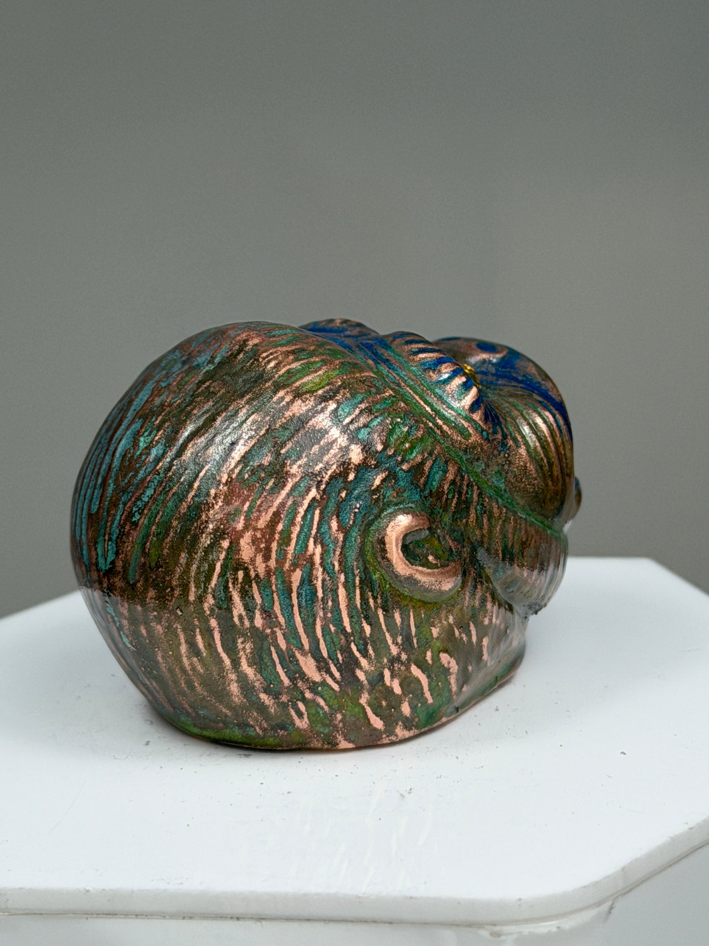 Ape Head: Copper Plated Recess