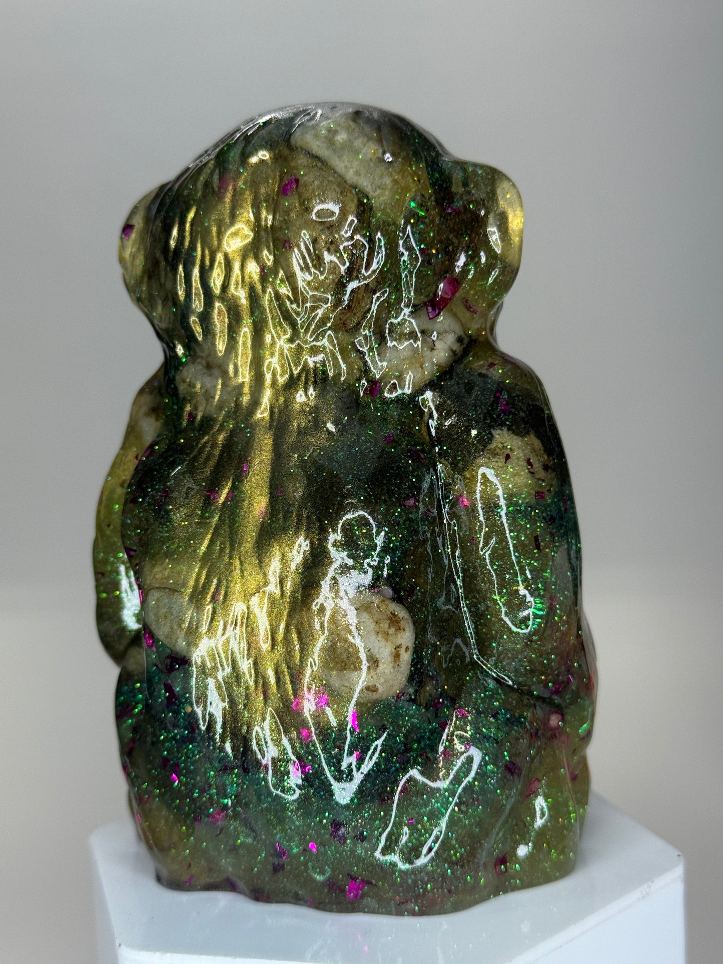 Sitting Monkey: Space Factory Glitter