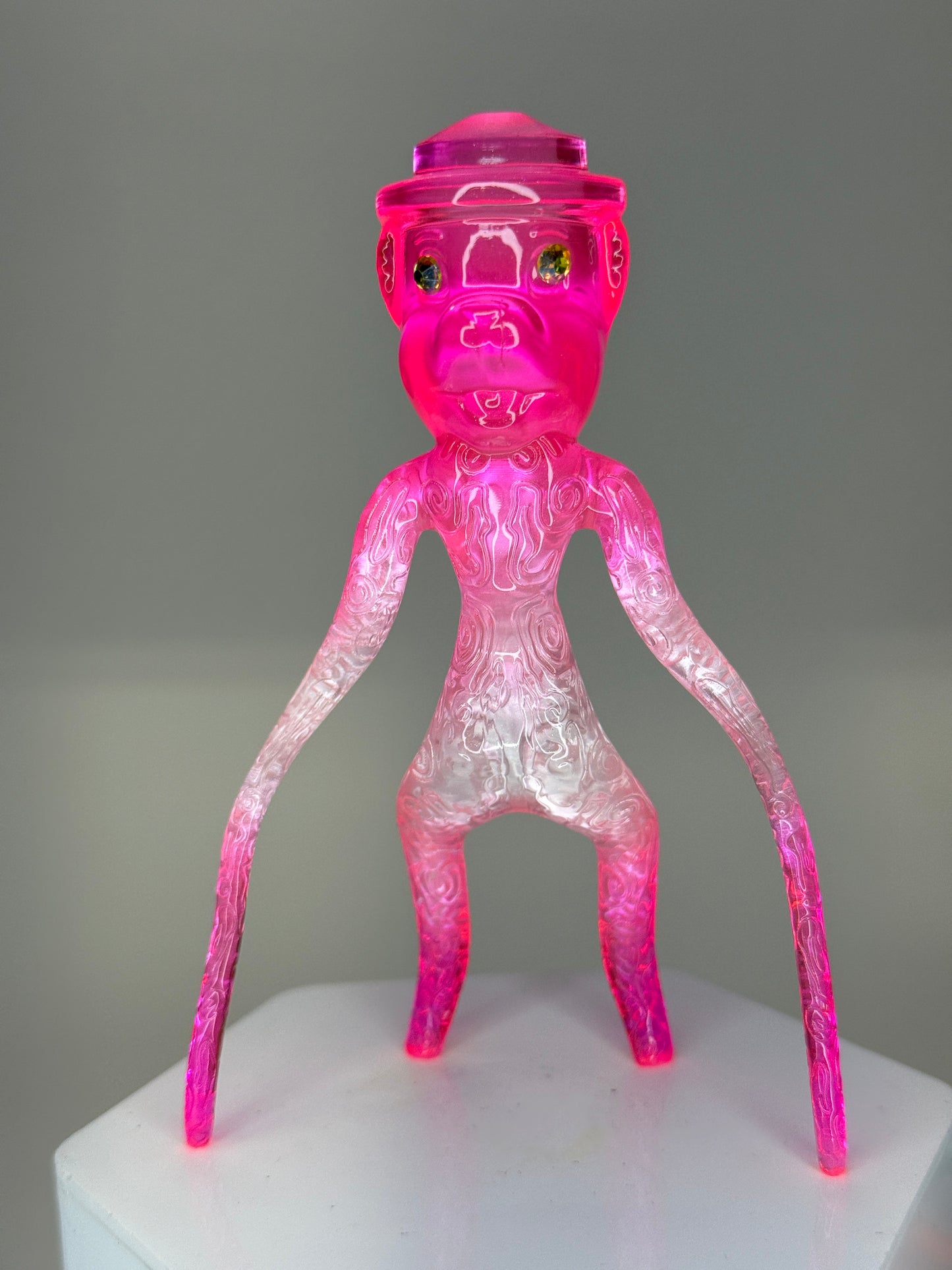 Bear Creeper: Pink/Silver