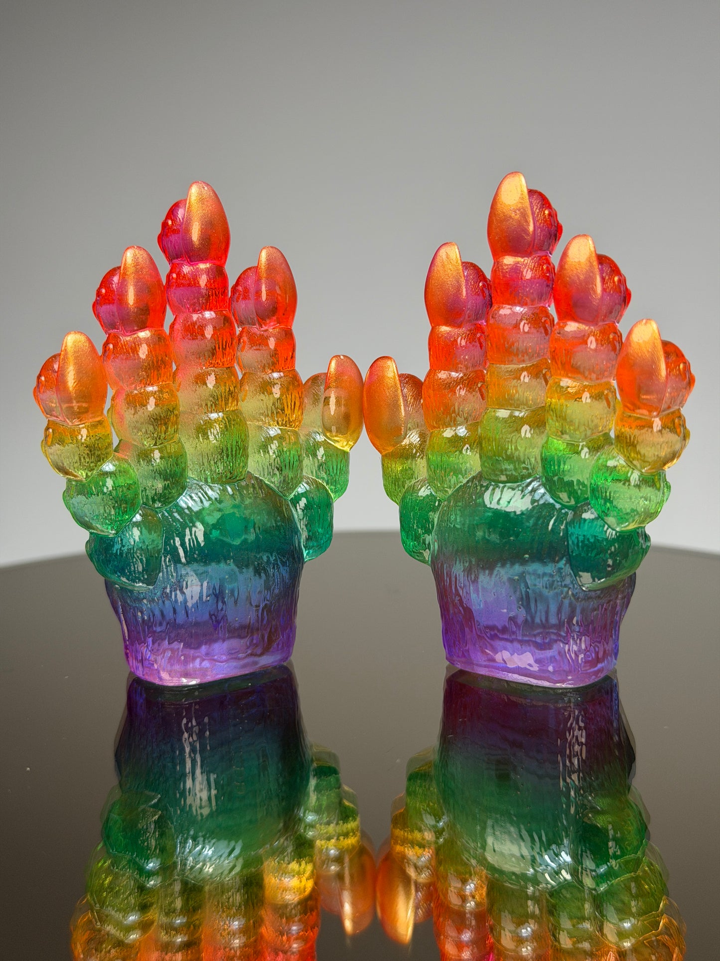 Ape Head Claws: Transparent Rainbow (small set)