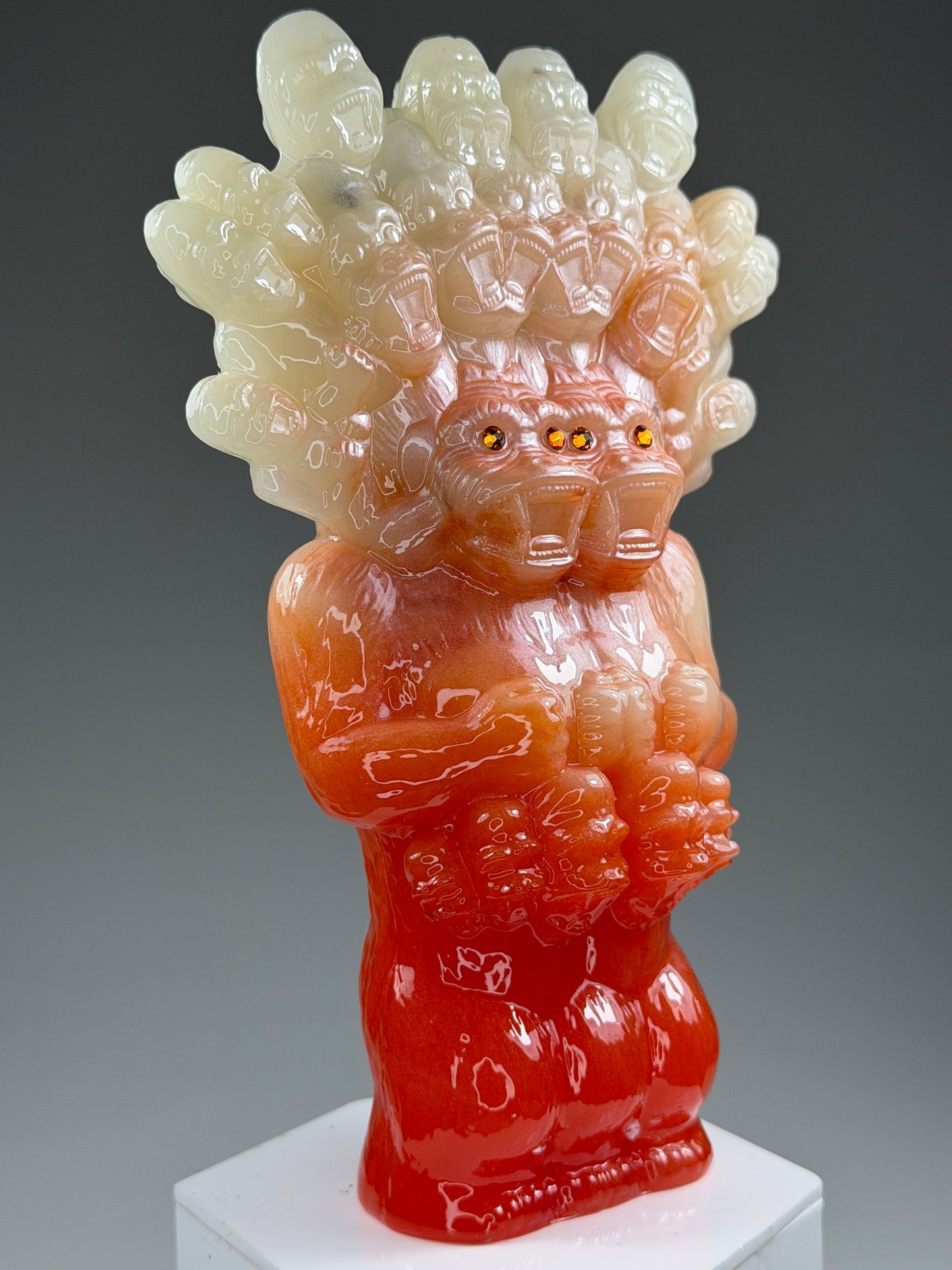 Mega God Ape Lord Freak: White/Orange Fade Glow