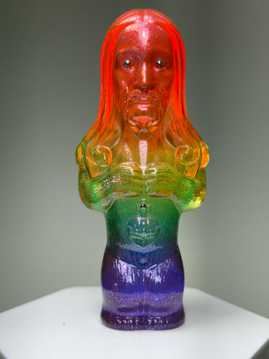 Jesus Ape: Transparent Gold Rainbow