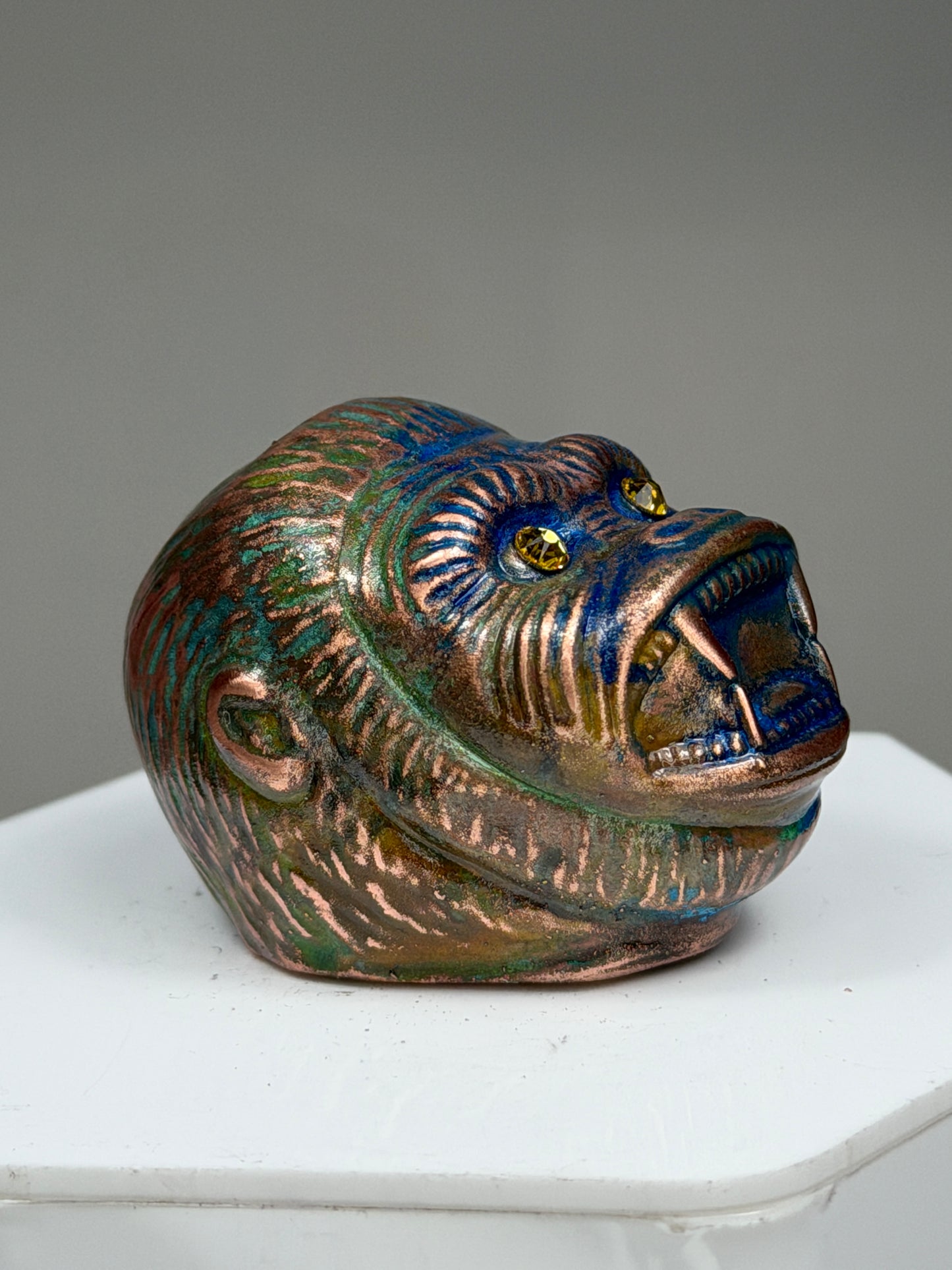 Ape Head: Copper Plated Recess