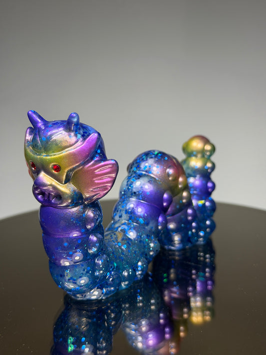 Worm Aton: Glitter Blue Stealth Glow