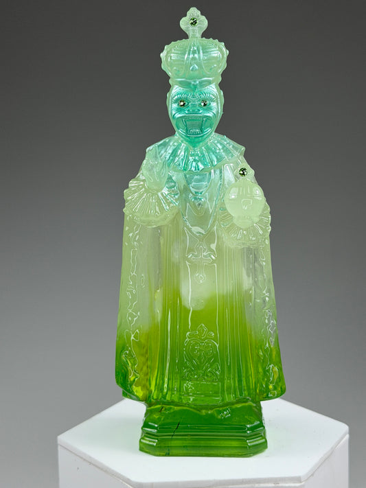 Saint Ape: White/Green Fade Glow