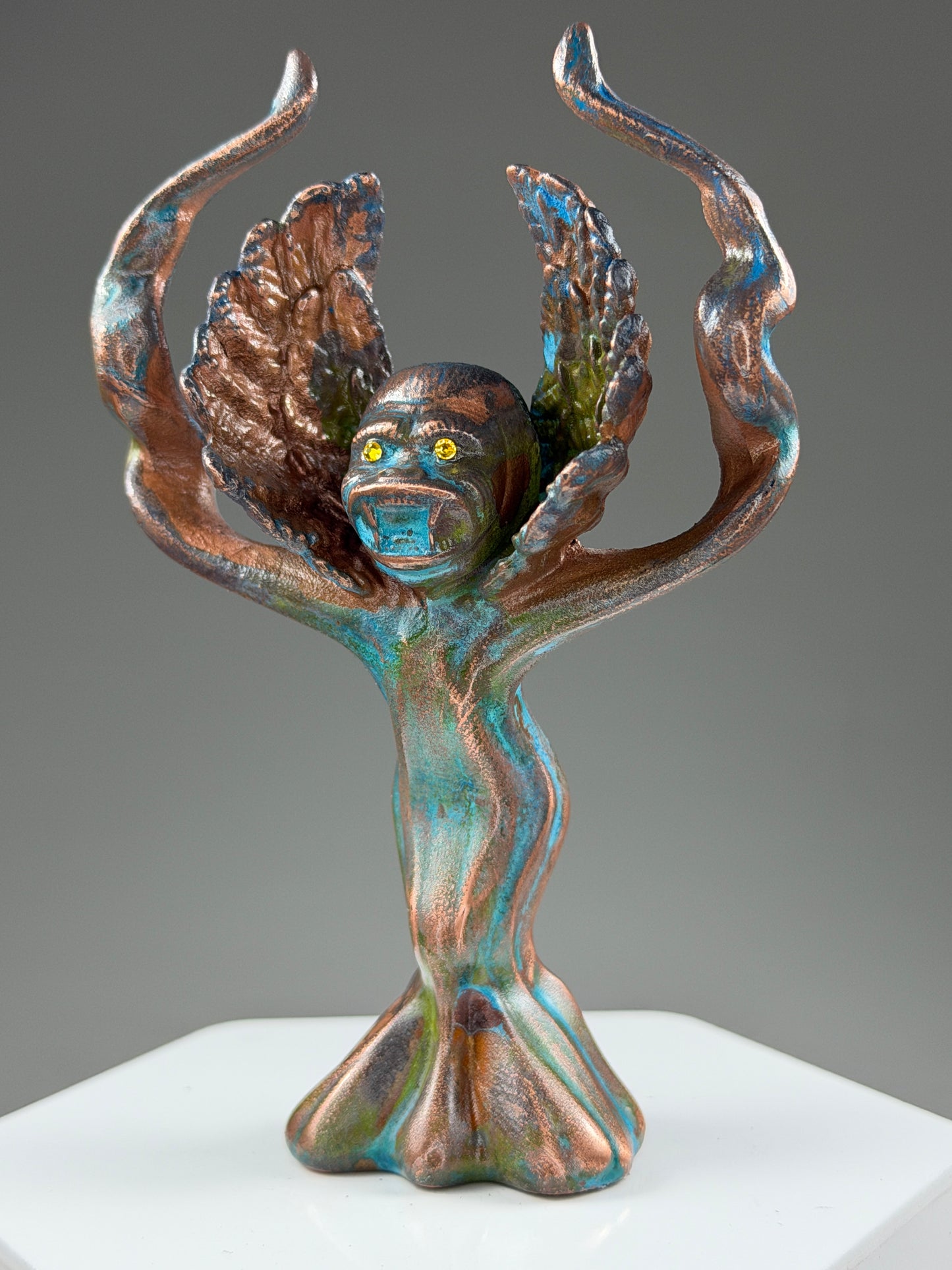 Adult Cherub Ape: Copper Plated Complications