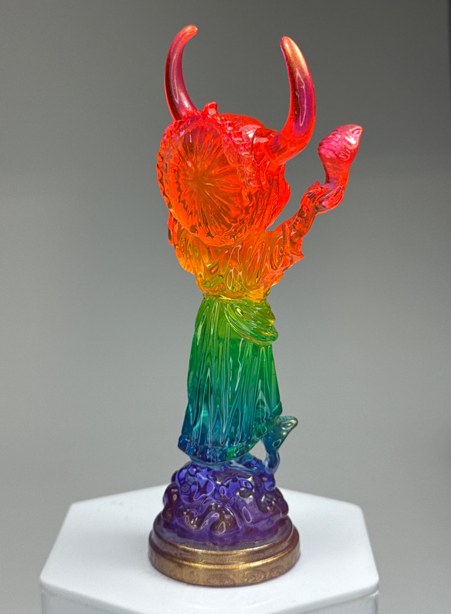 Snake Handler: Transparent Rainbow with Gold