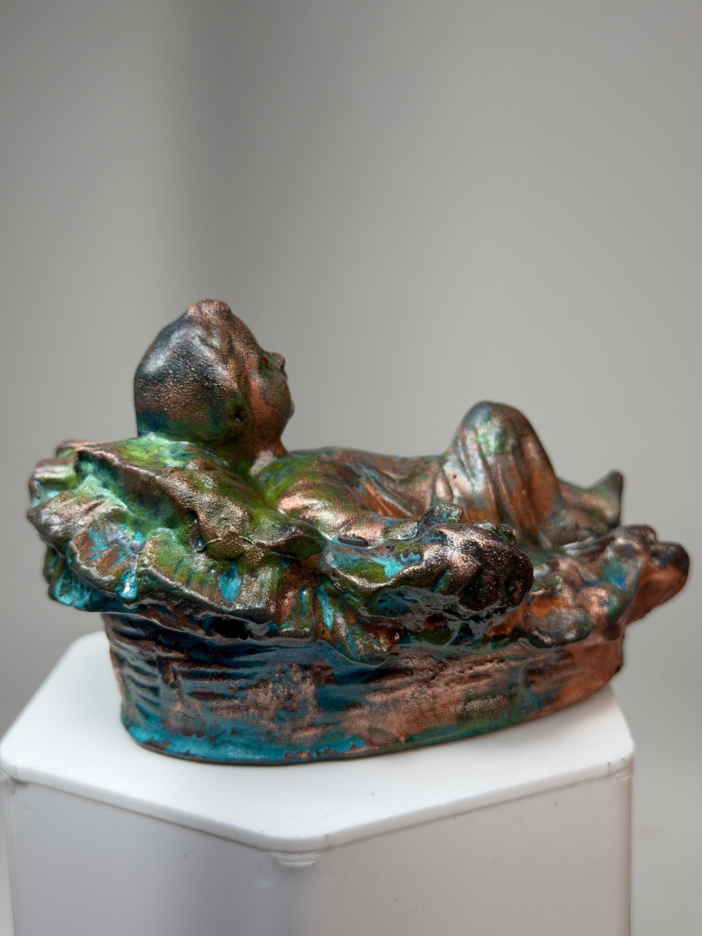 Big Hand Baby Jesus: Copper Plated Pinch