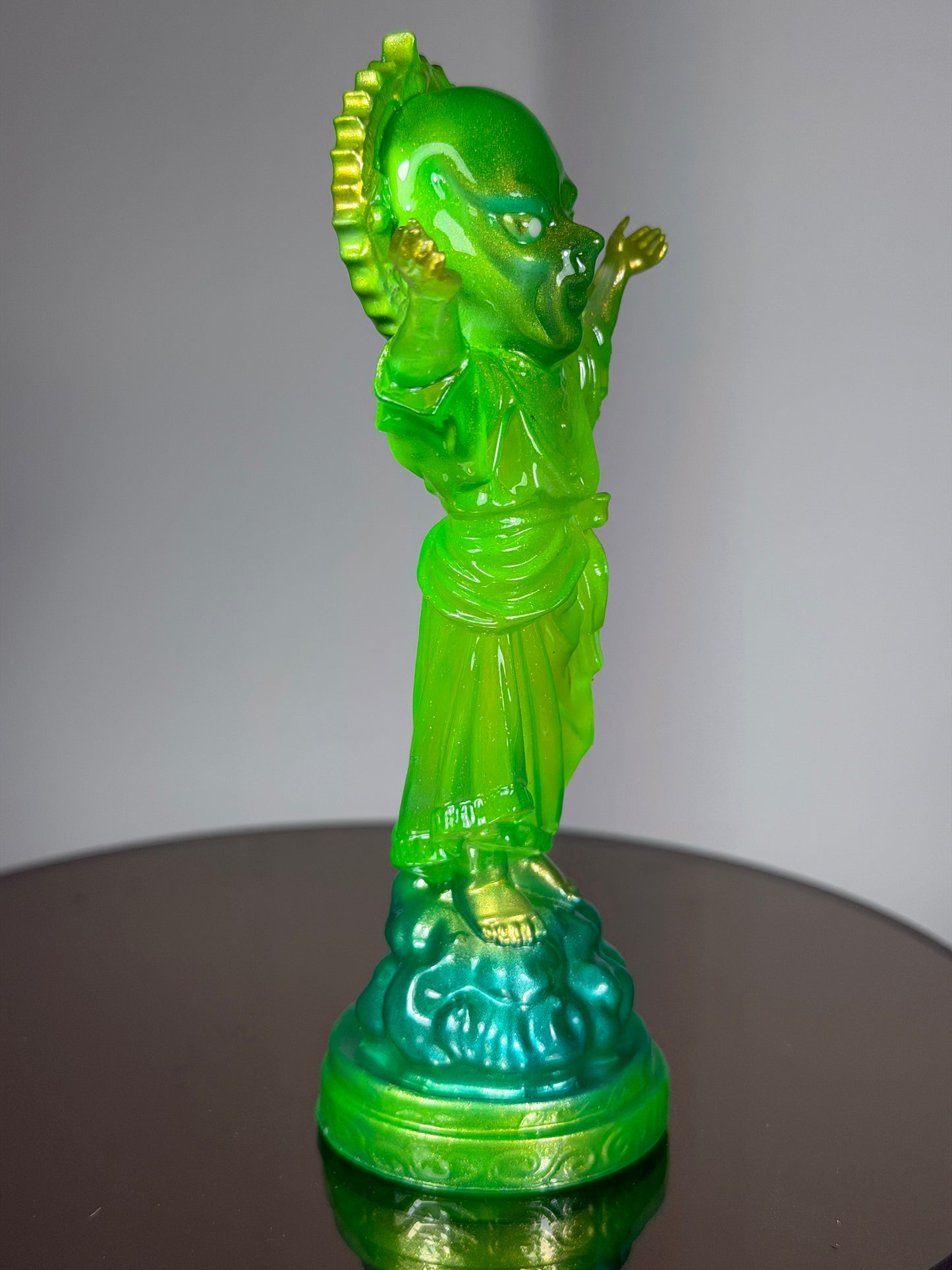 Tango Christ: Glow Eyes Green - Painted by Ashley Alvarado