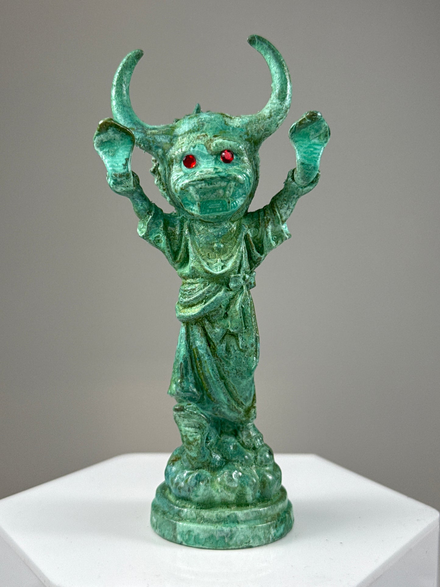 Snake Handler: Copper Plated Green