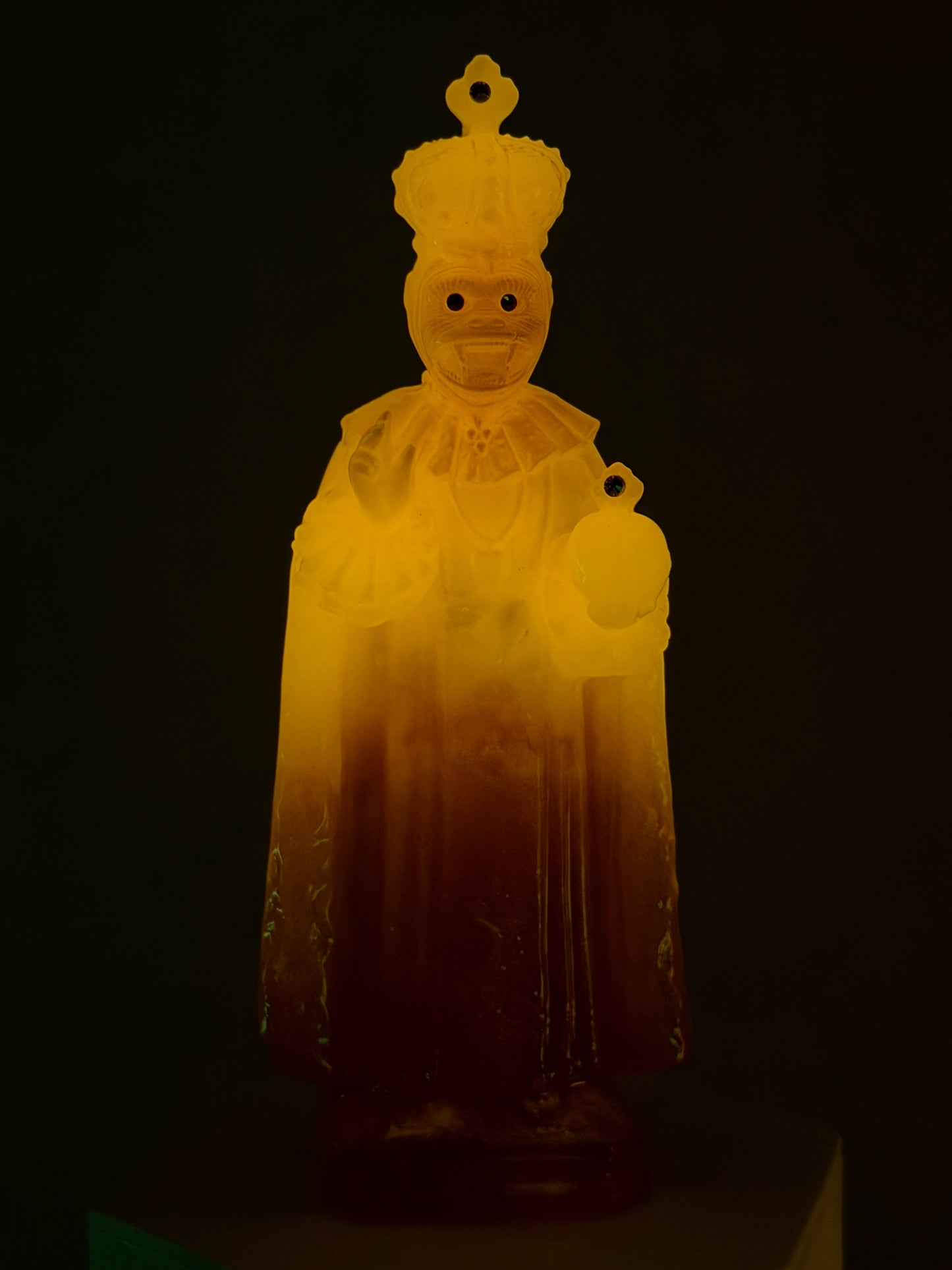 Saint Ape: White/Orange Fade Glow