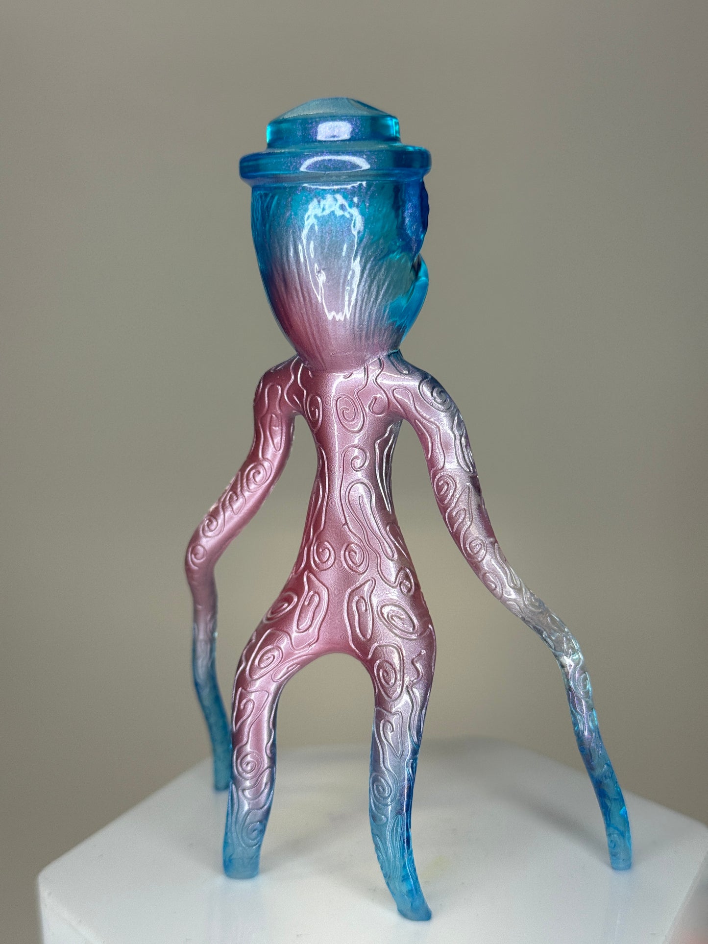 Bear Creeper: Blue/Pink