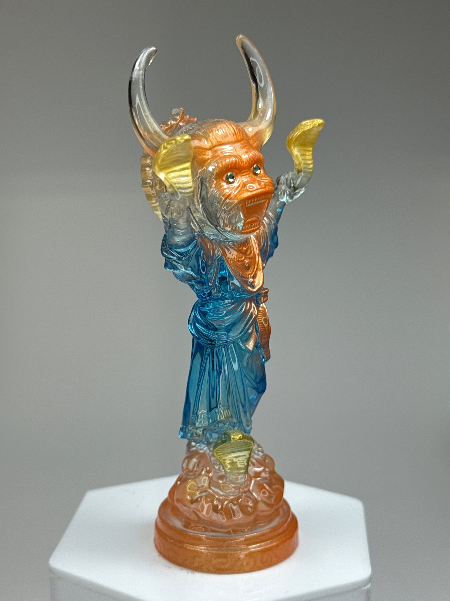 Snake Handler: Orange/Blue