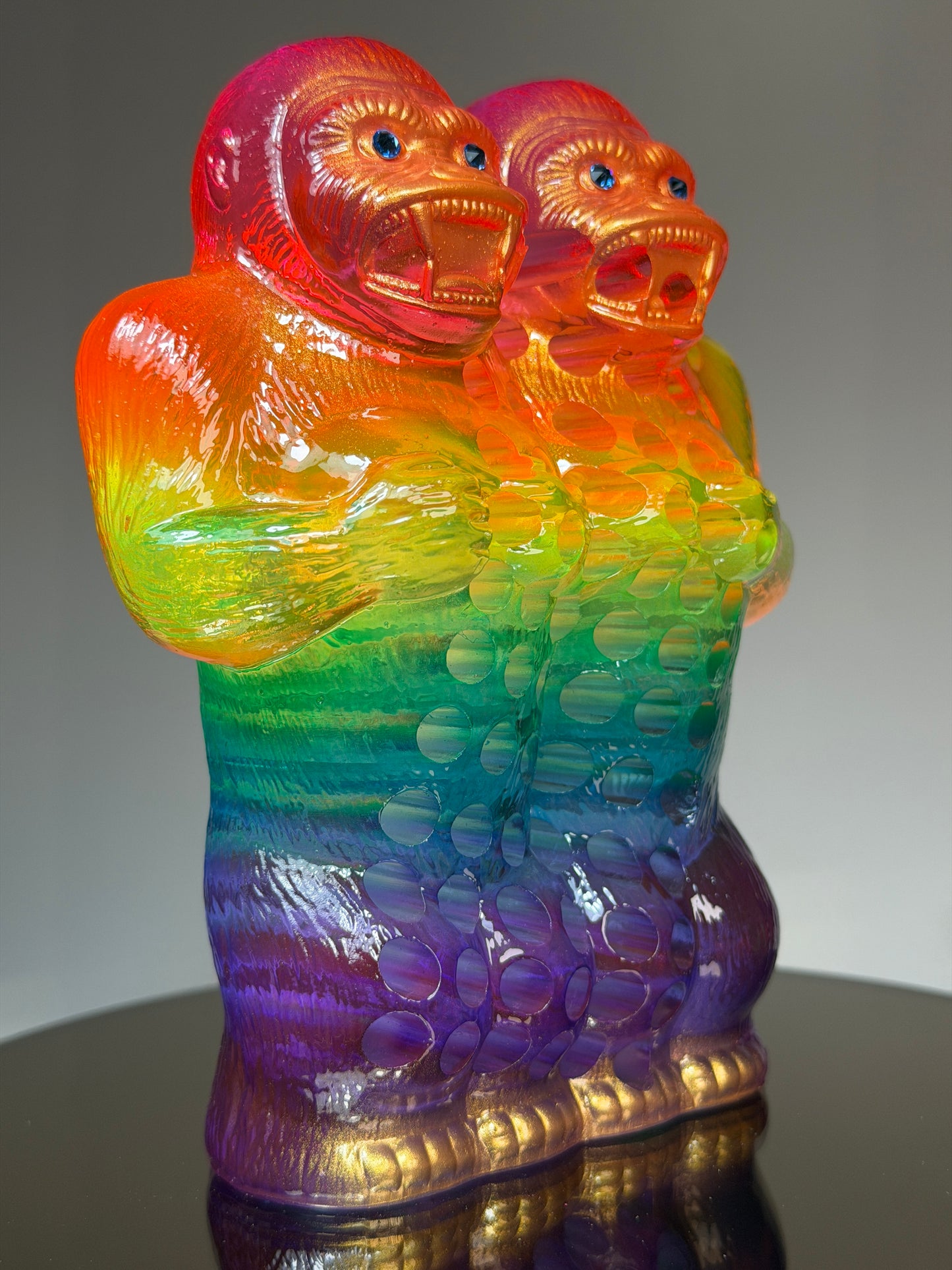 Perforated Ape Freak: Transparent Rainbow