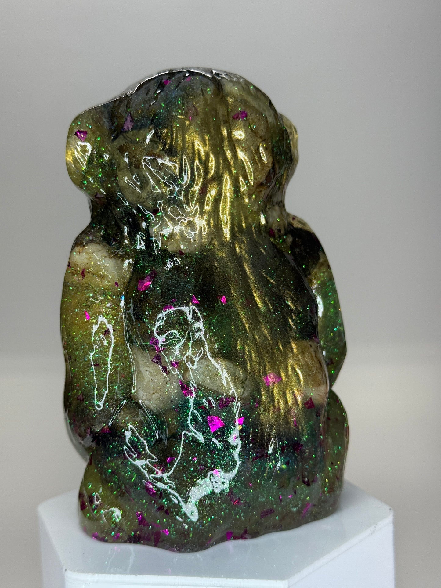 Sitting Monkey: Space Factory Glitter