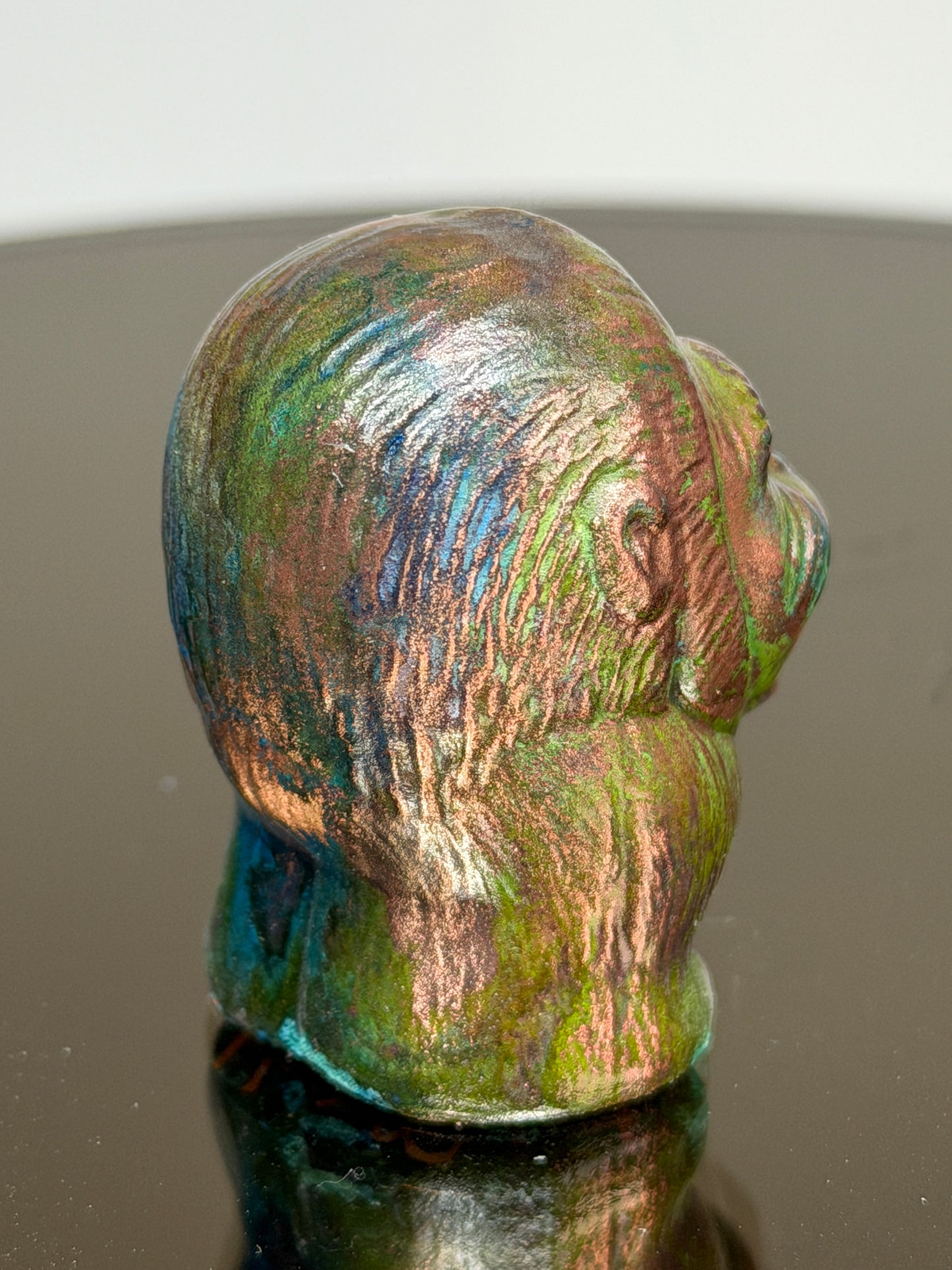 Stumpy Ape: Copper Plated Mini Stump Blue Eyes