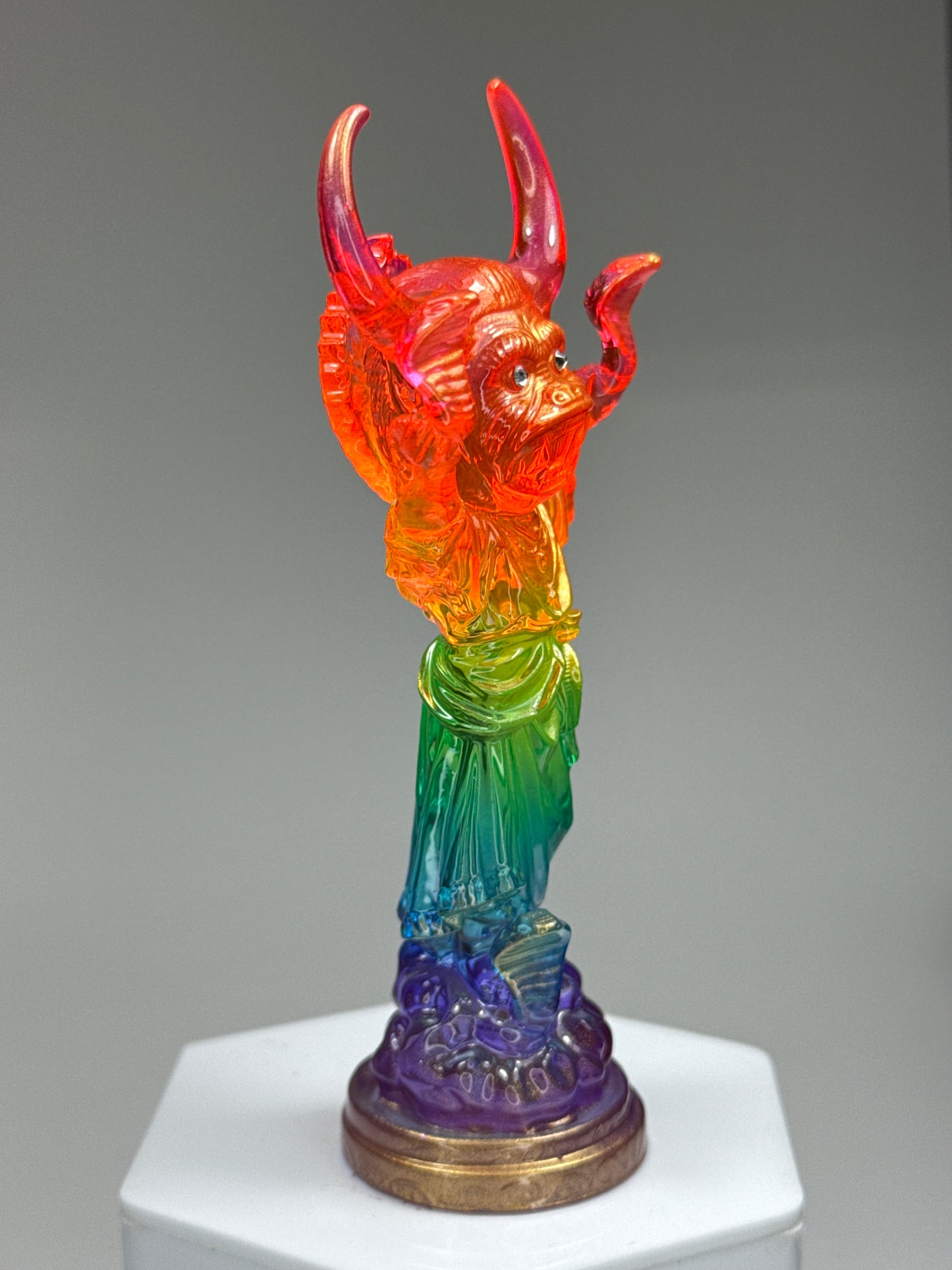 Snake Handler: Transparent Rainbow with Gold