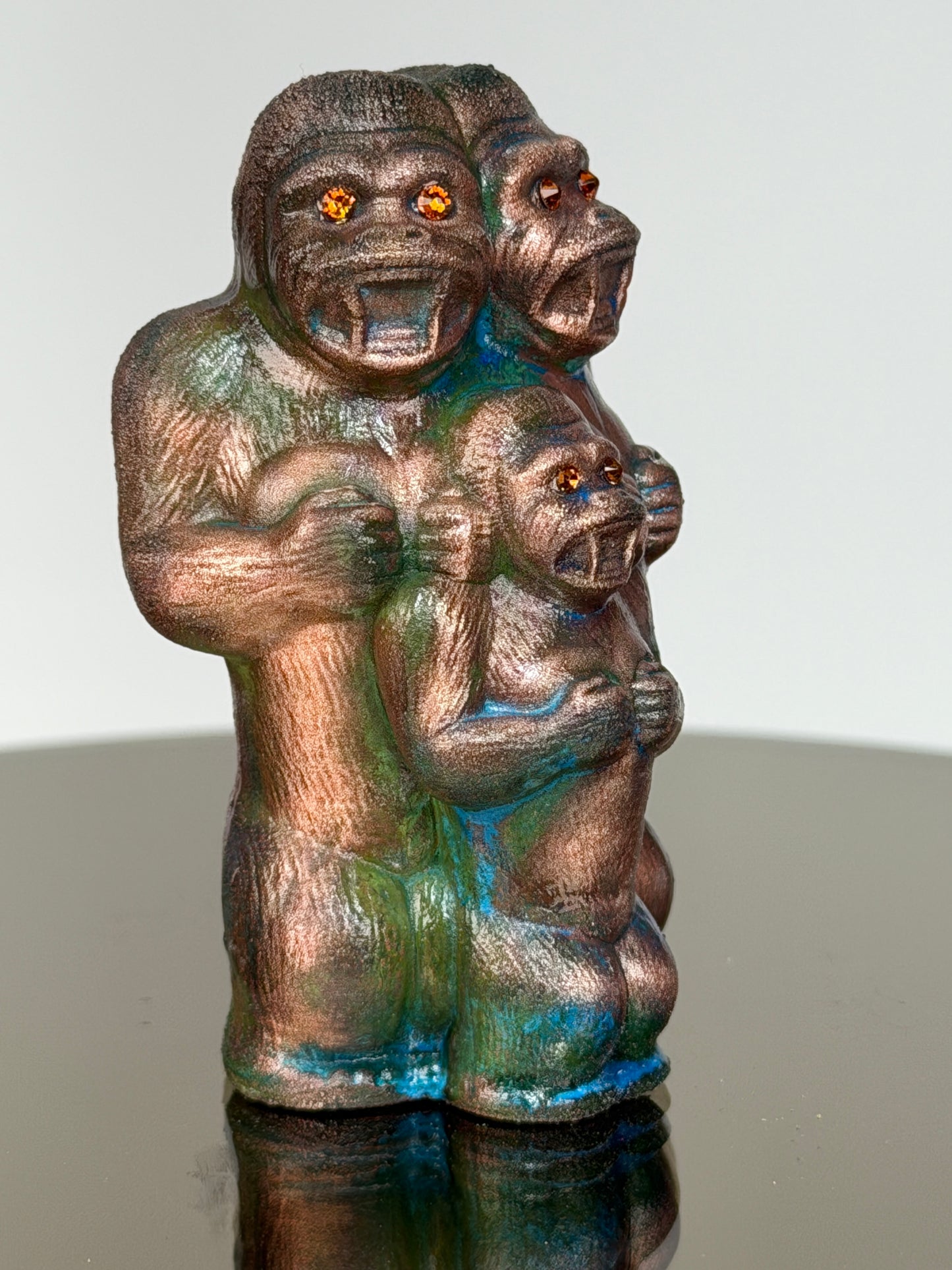Ape Family: Copper Plated Old