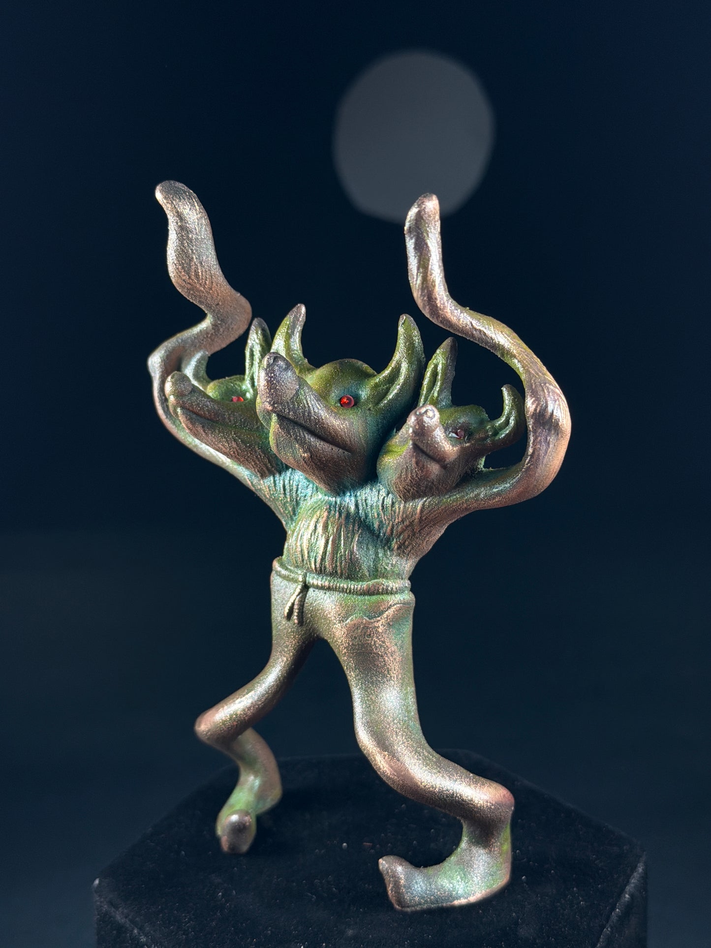 Wolfman: Copper Plated with Green Patina